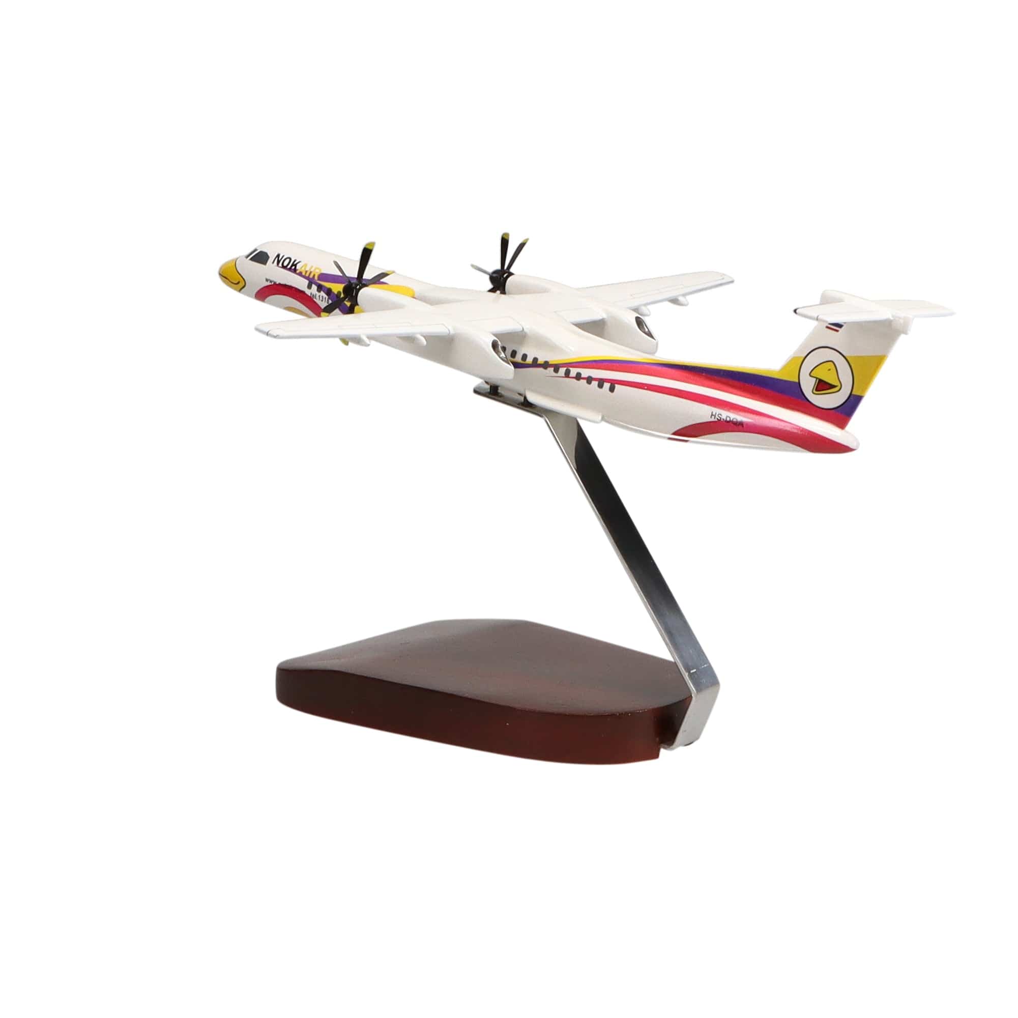 High Flying Models Aircraft Models De Havilland Canada Dash 8 Nok Air Large Mahogany Model