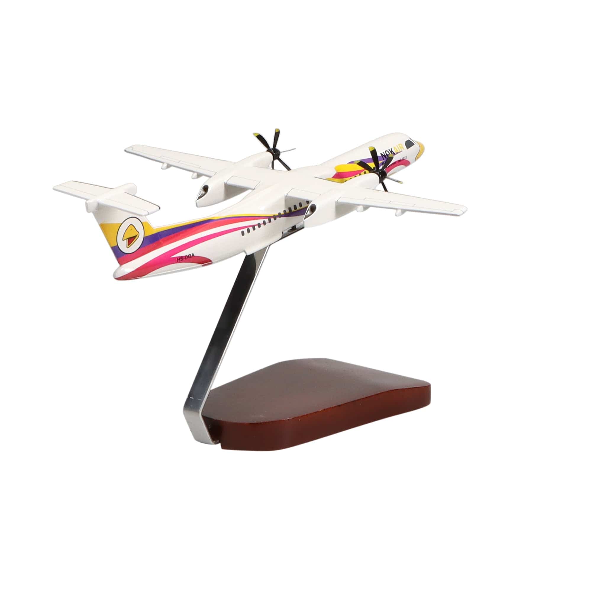 High Flying Models Aircraft Models De Havilland Canada Dash 8 Nok Air Large Mahogany Model