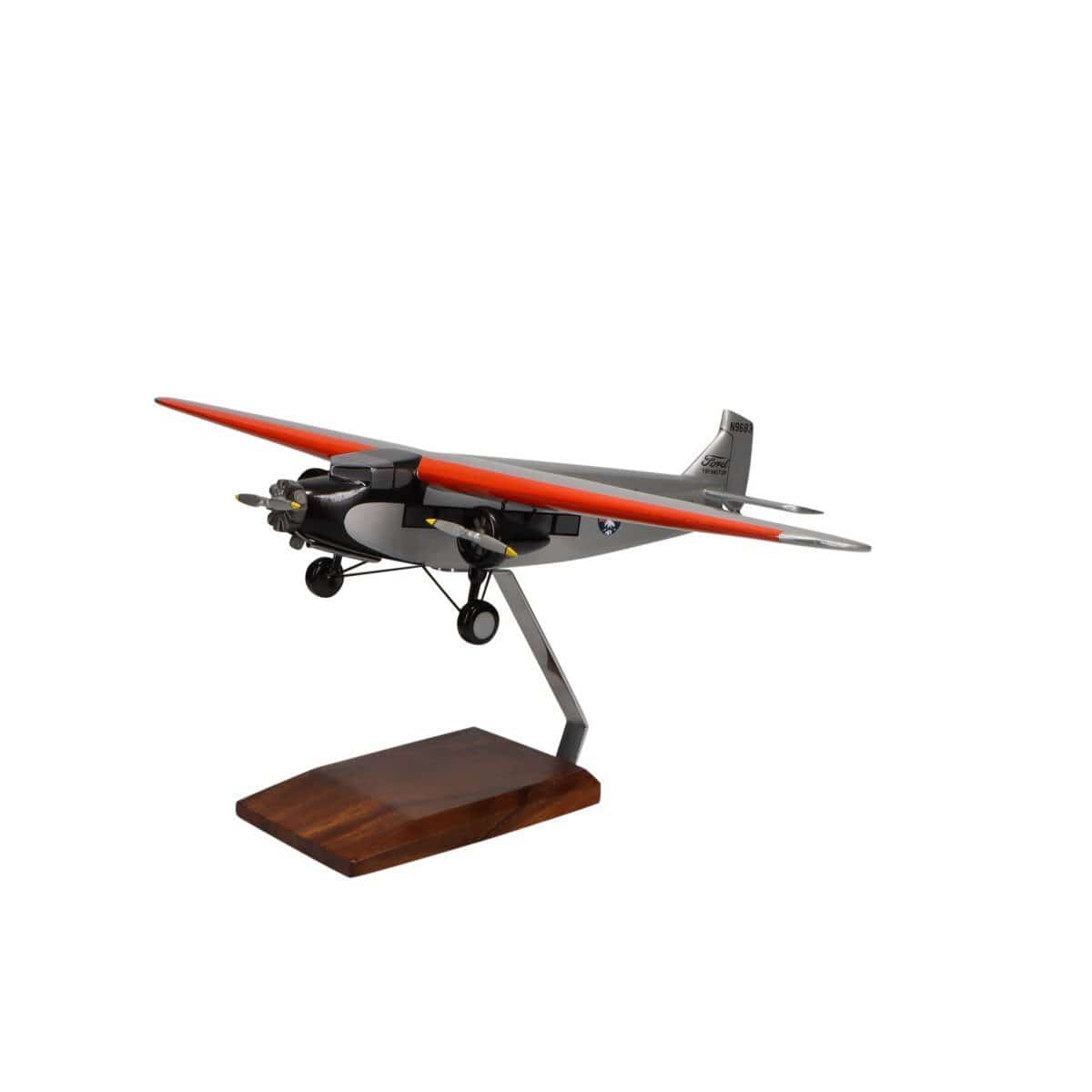 High Flying Models Aircraft Models Ford 5-AT Tri-Motor Large Mahogany Model