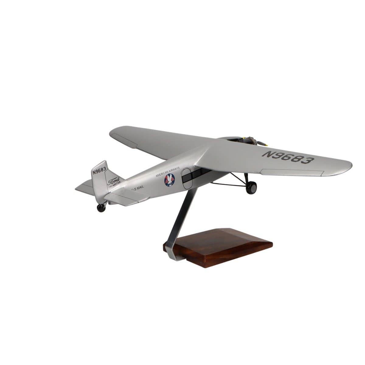 High Flying Models Aircraft Models Ford 5-AT Tri-Motor Large Mahogany Model