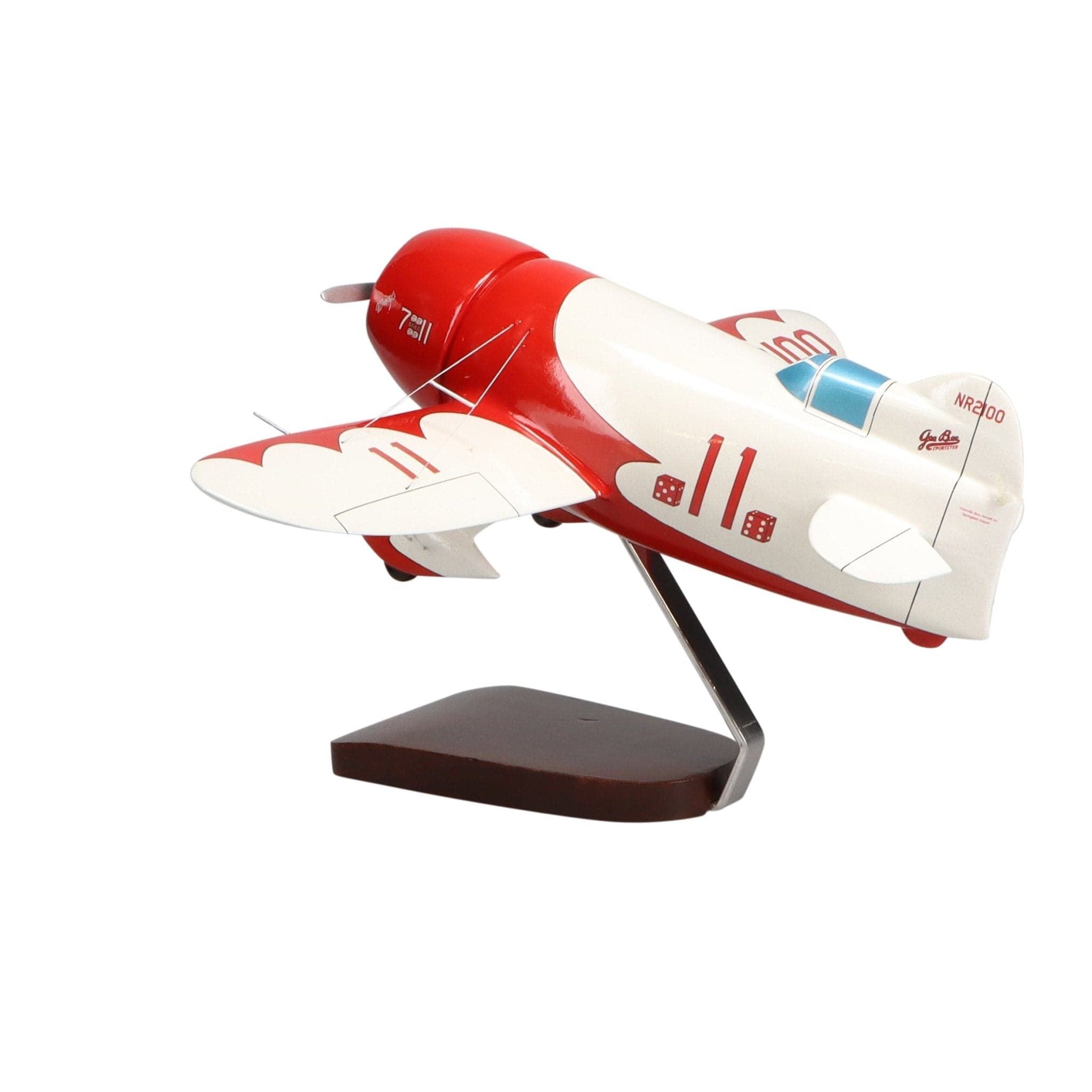 High Flying Models Aircraft Models Gee Bee Model R-1 Large Mahogany Model