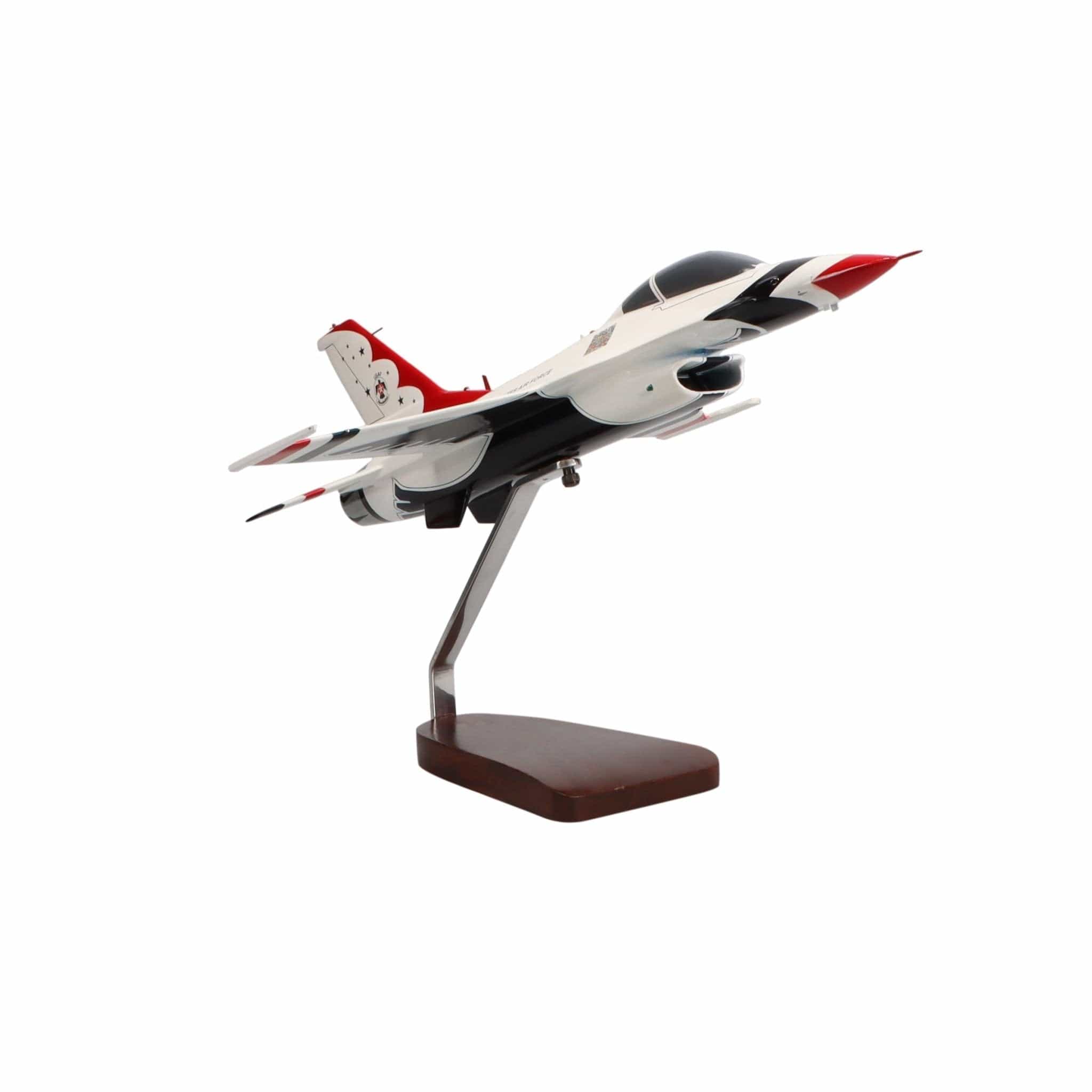 High Flying Models Aircraft Models General Dynamics F-16C U.S. Air Force Thunderbirds Large Mahogany Model