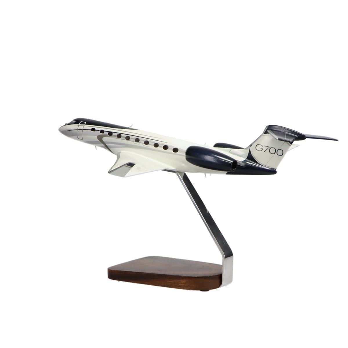 High Flying Models Aircraft Models Gulfstream G700 Clear Canopy Large Mahogany Model