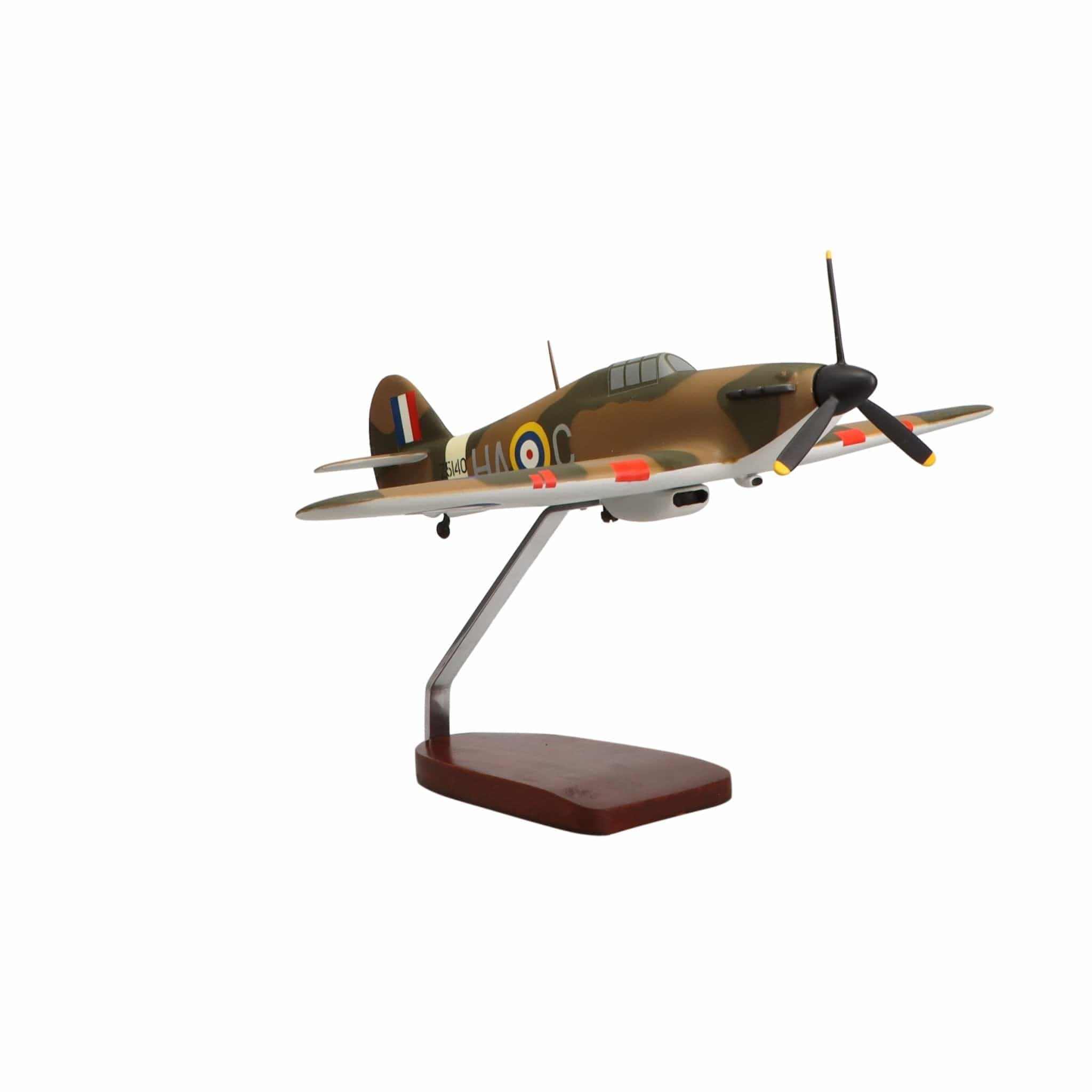 High Flying Models Aircraft Models Hawker Hurricane Large Mahogany Model