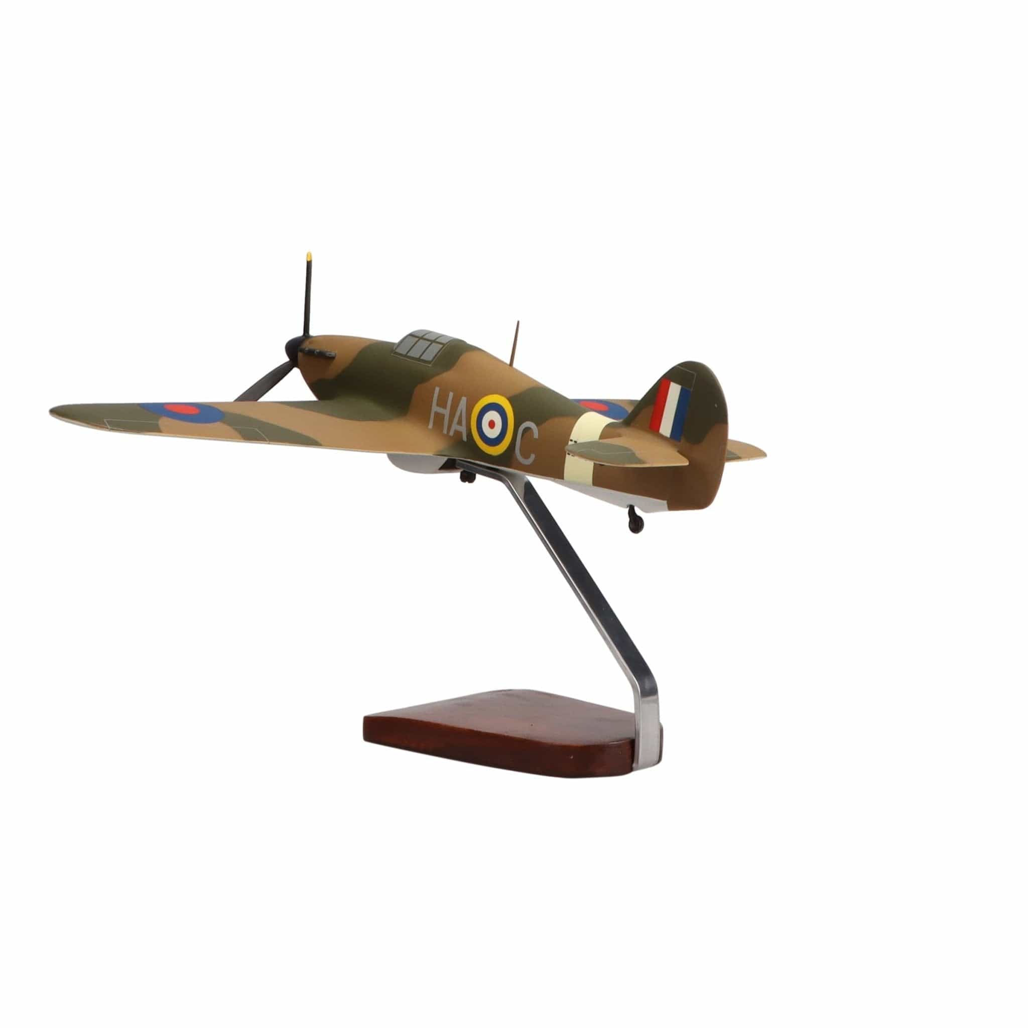 High Flying Models Aircraft Models Hawker Hurricane Large Mahogany Model