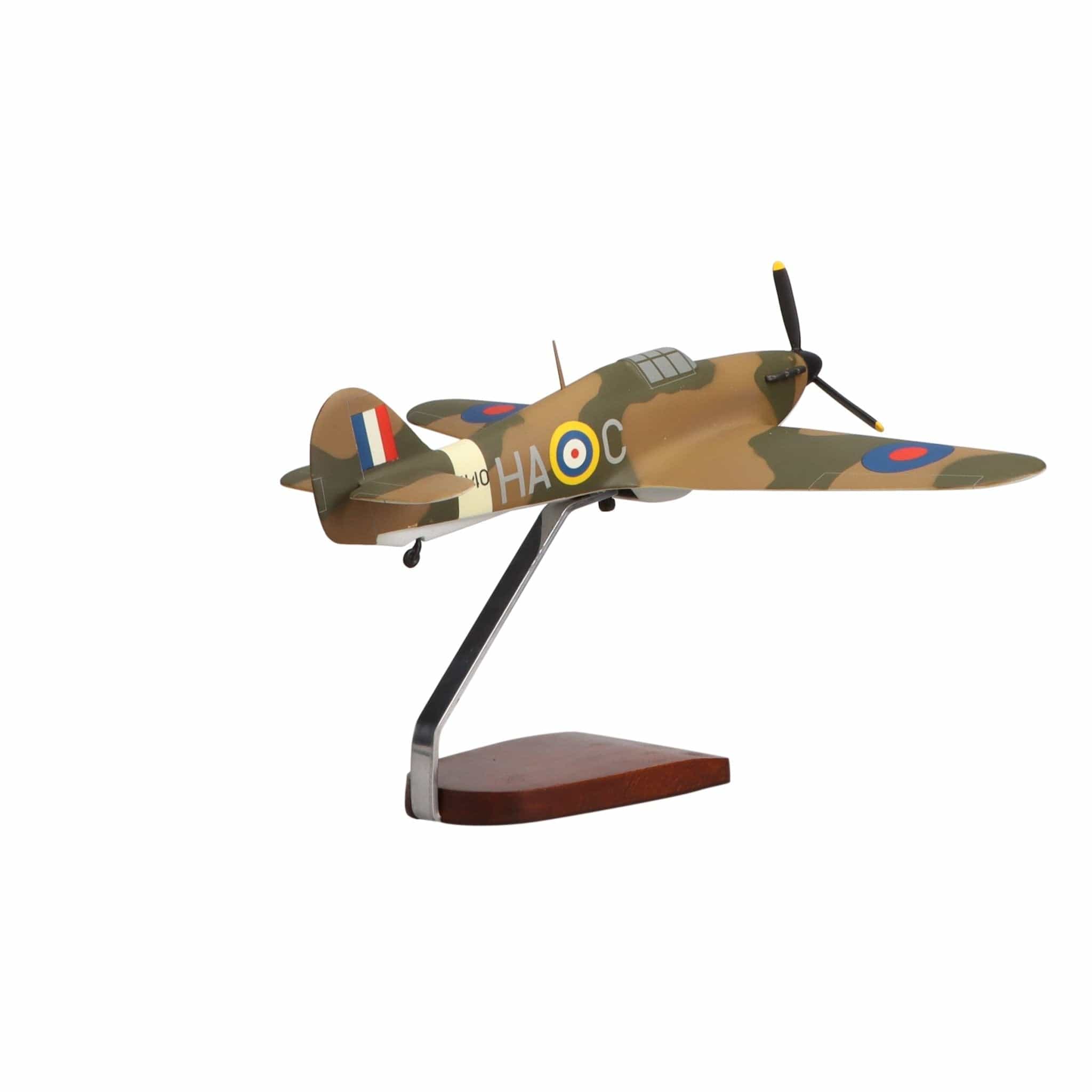 High Flying Models Aircraft Models Hawker Hurricane Large Mahogany Model