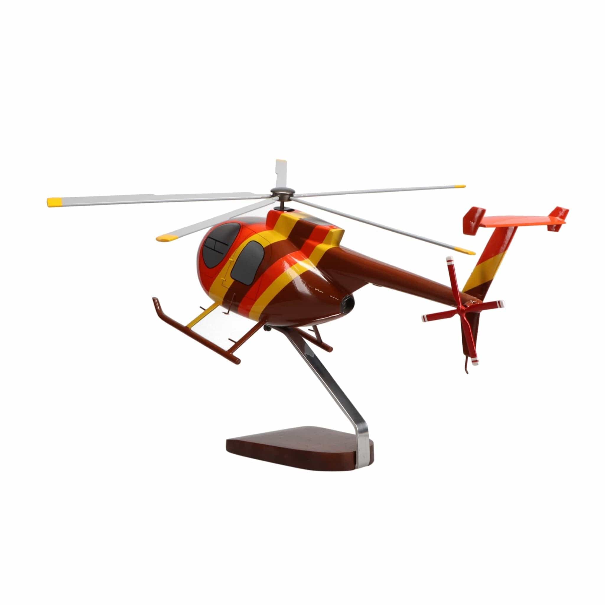 High Flying Models Aircraft Models Hughes Helicopters 500D Magnum PI Large Mahogany Model