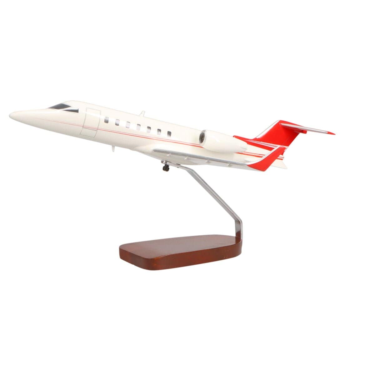 High Flying Models Aircraft Models Learjet 40 Large Mahogany Model