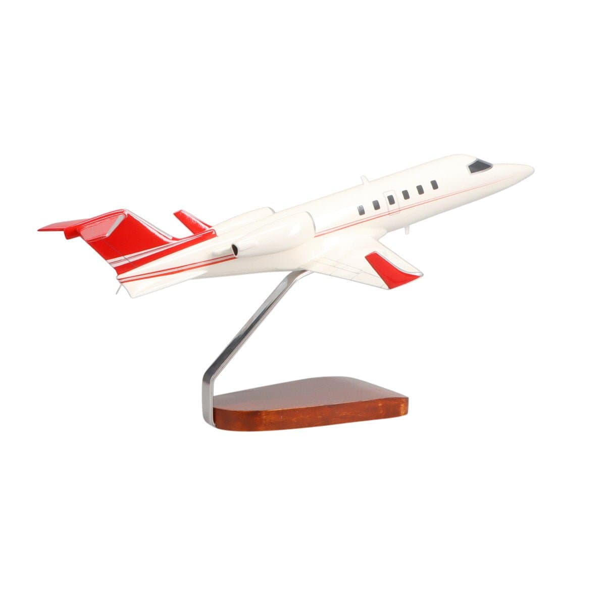 High Flying Models Aircraft Models Learjet 40 Large Mahogany Model