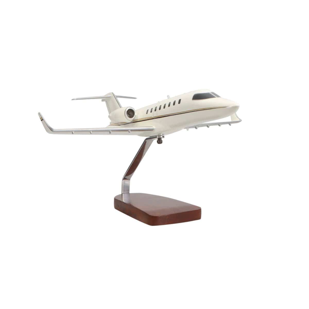 High Flying Models Aircraft Models Learjet 45 (Black, Beige) Large Mahogany Model