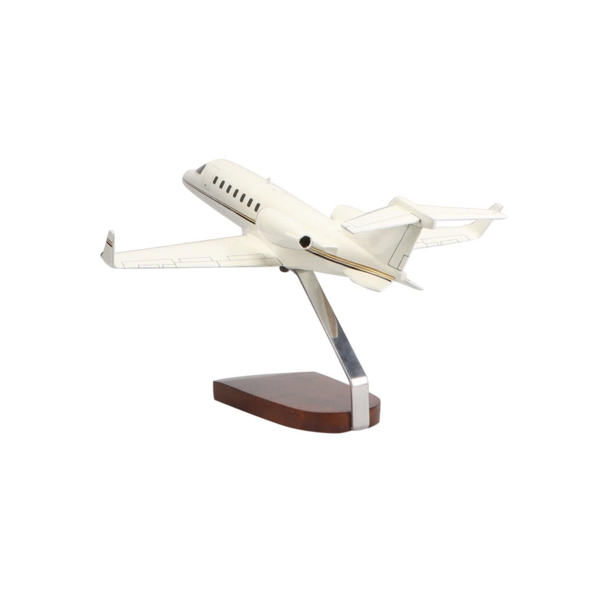 High Flying Models Aircraft Models Learjet 45 (Black, Beige) Large Mahogany Model