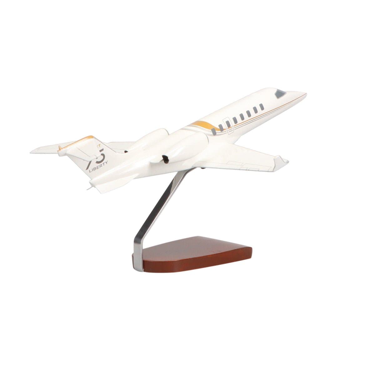 High Flying Models Aircraft Models Learjet 75 Large Mahogany Model