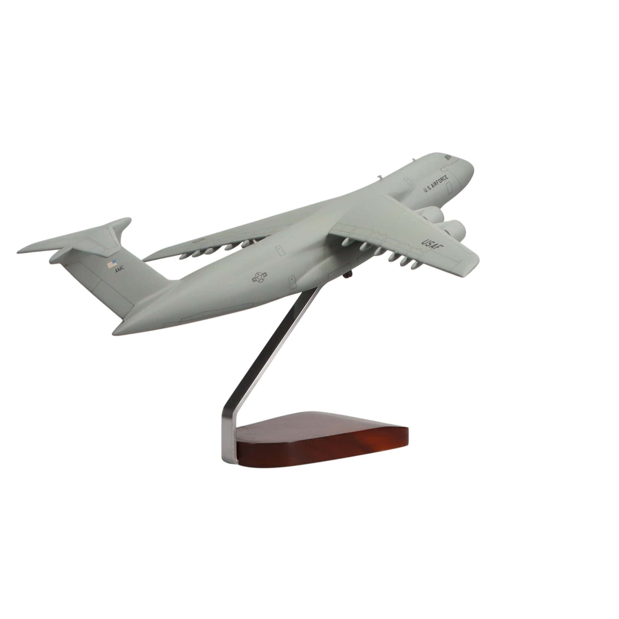 High Flying Models Aircraft Models Lockheed C-5A/B Galaxy® (Grey) Large Mahogany Model