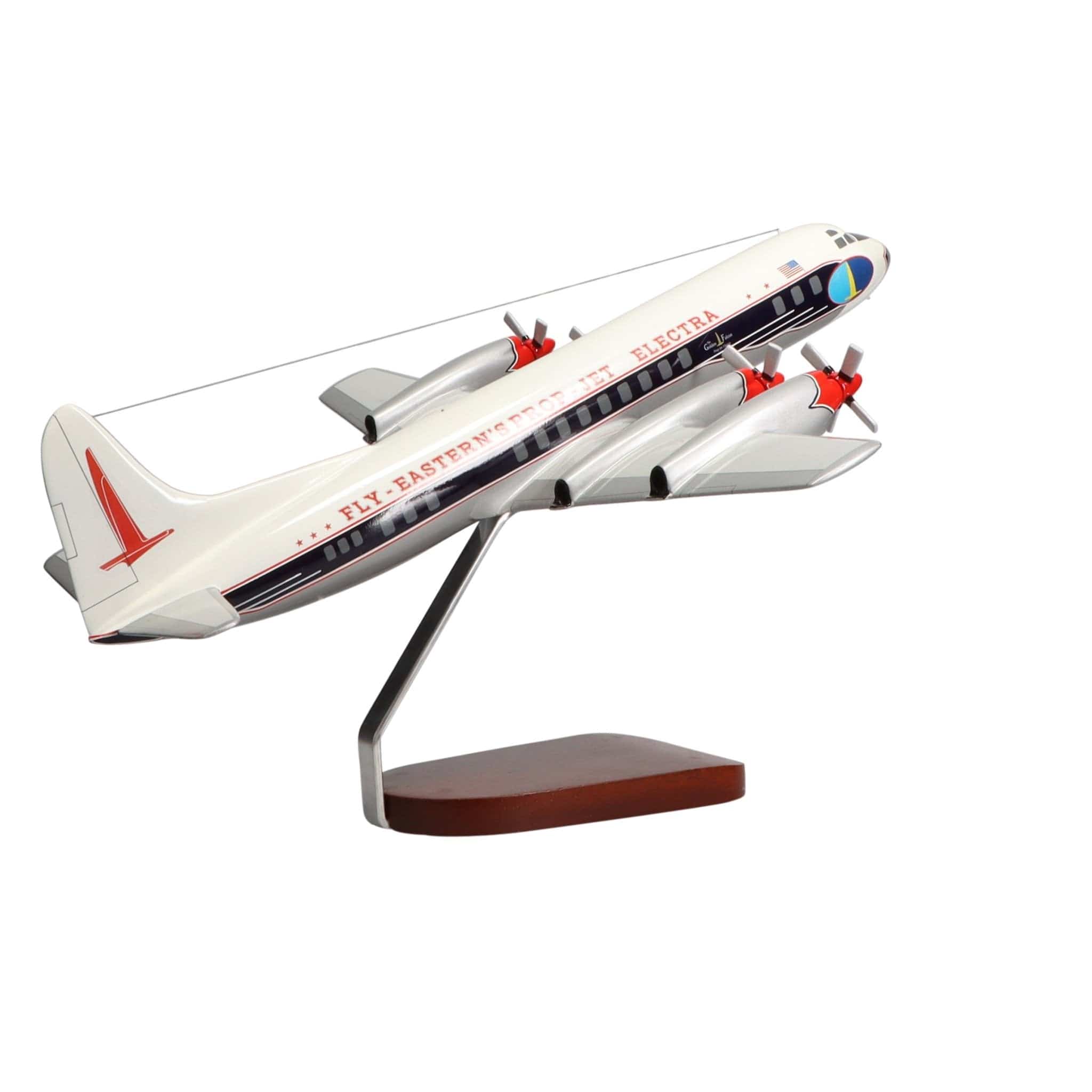 High Flying Models Aircraft Models Lockheed L-188 Electra® Large Mahogany Model