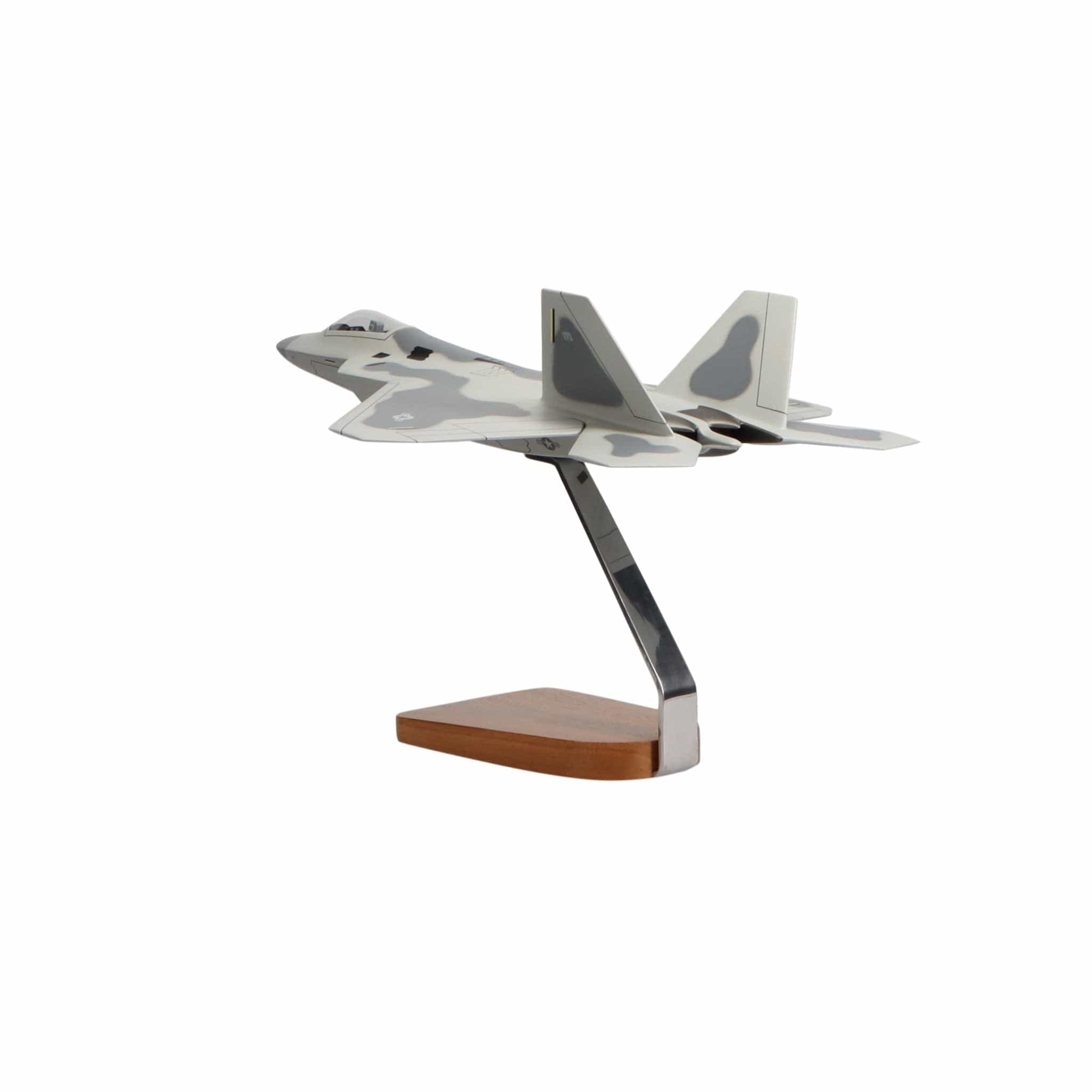 High Flying Models Aircraft Models Lockheed Martin F-22 Raptor® Clear Canopy Large Mahogany Model