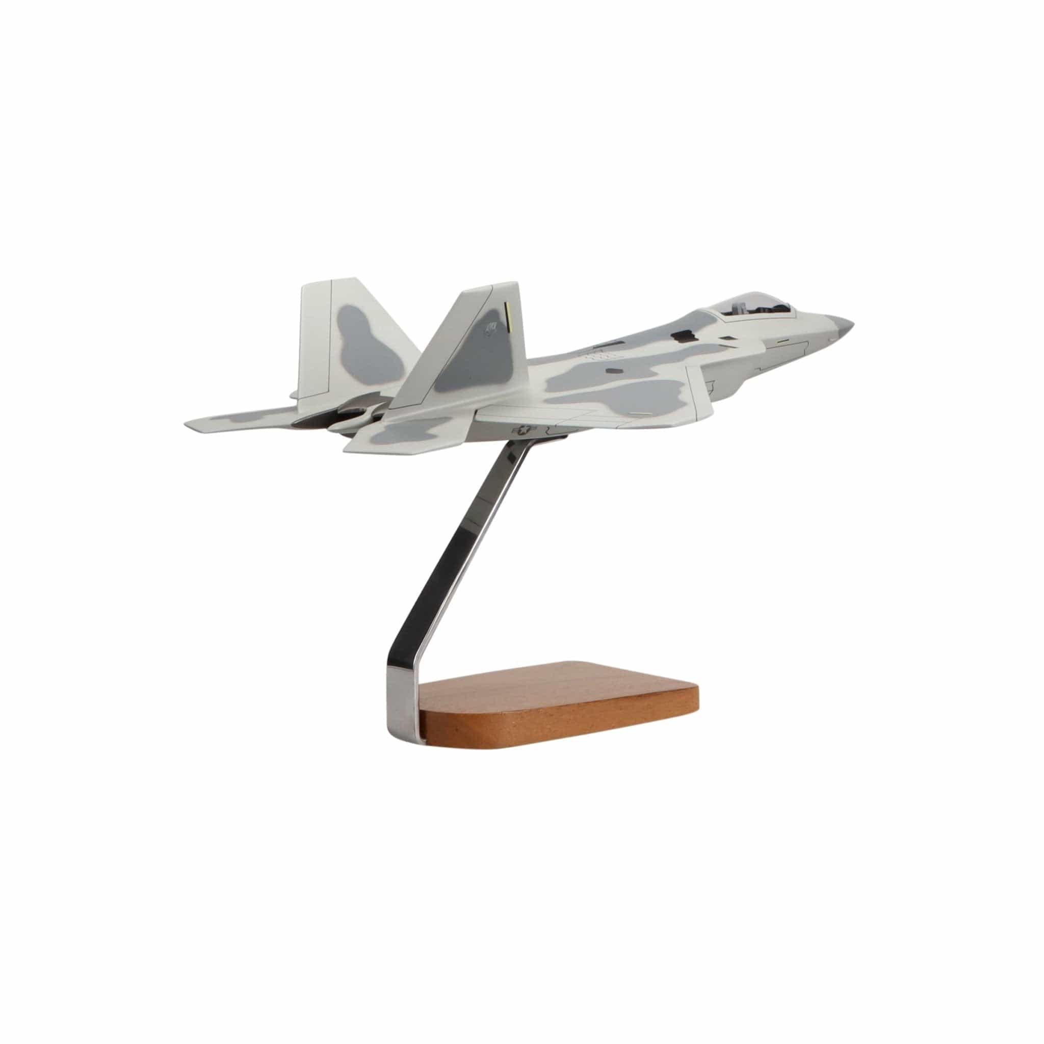 High Flying Models Aircraft Models Lockheed Martin F-22 Raptor® Clear Canopy Large Mahogany Model