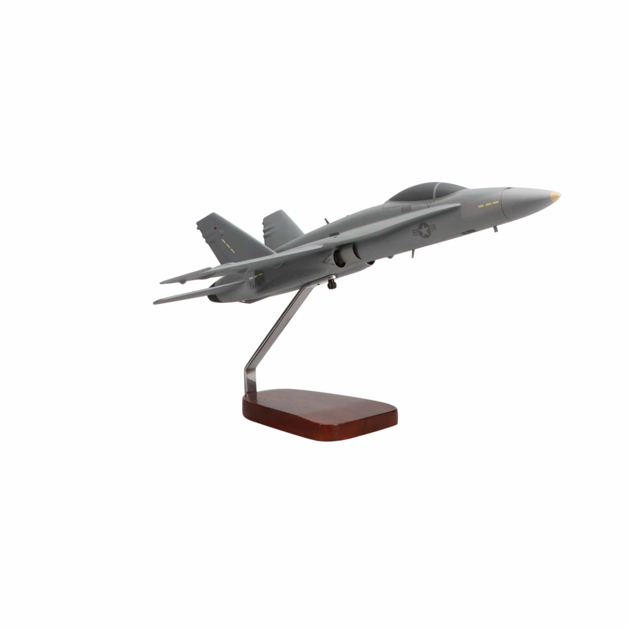 High Flying Models Aircraft Models McDonnell Douglas F/A-18A Hornet U.S. Navy Large Mahogany Model