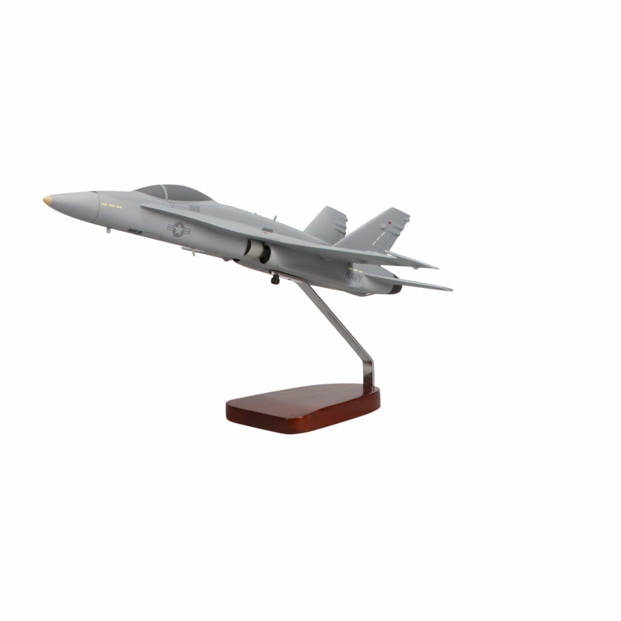 High Flying Models Aircraft Models McDonnell Douglas F/A-18A Hornet U.S. Navy Large Mahogany Model