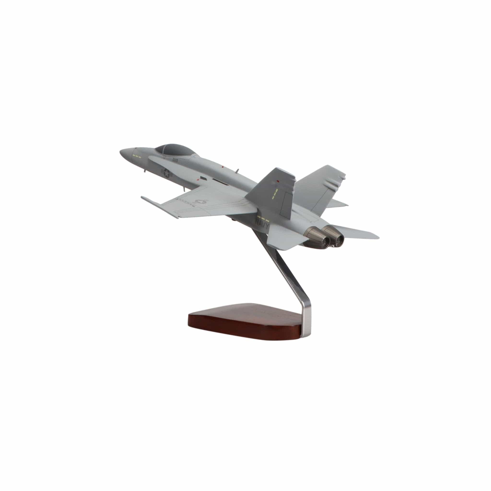 High Flying Models Aircraft Models McDonnell Douglas F/A-18A Hornet U.S. Navy Large Mahogany Model