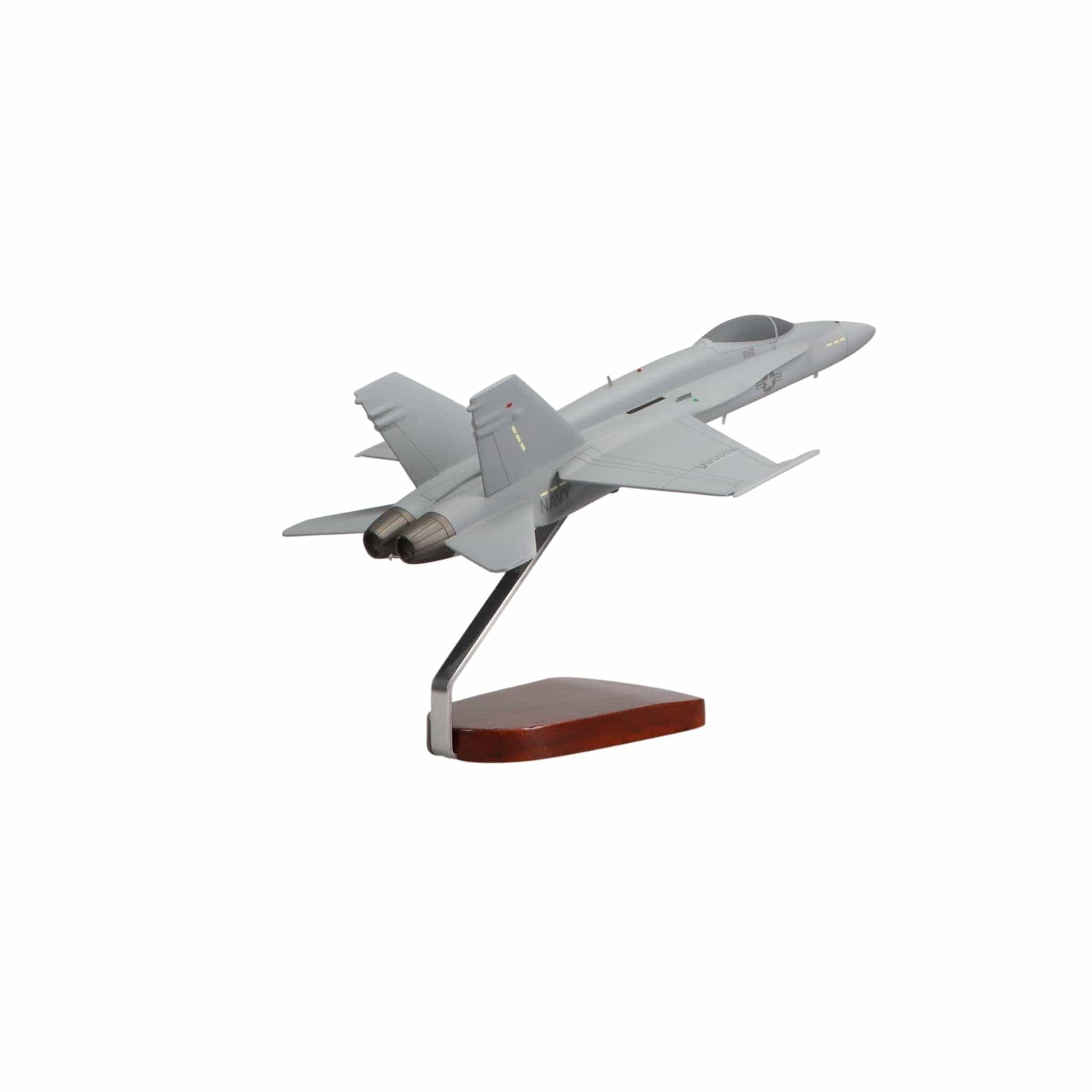 High Flying Models Aircraft Models McDonnell Douglas F/A-18A Hornet U.S. Navy Large Mahogany Model