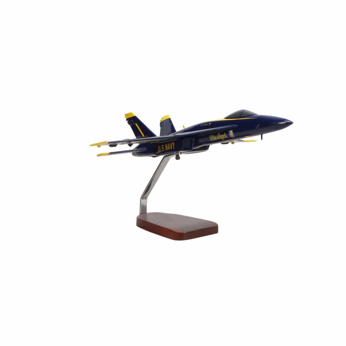 High Flying Models Aircraft Models McDonnell Douglas F/A-18E Super Hornet Blue Angels Large Mahogany Model