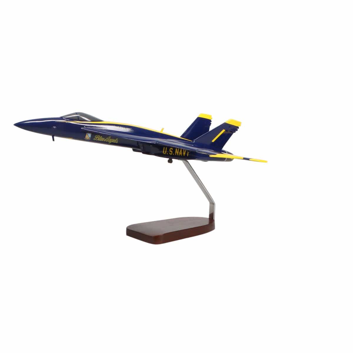 High Flying Models Aircraft Models McDonnell Douglas F/A-18E Super Hornet Blue Angels Large Mahogany Model