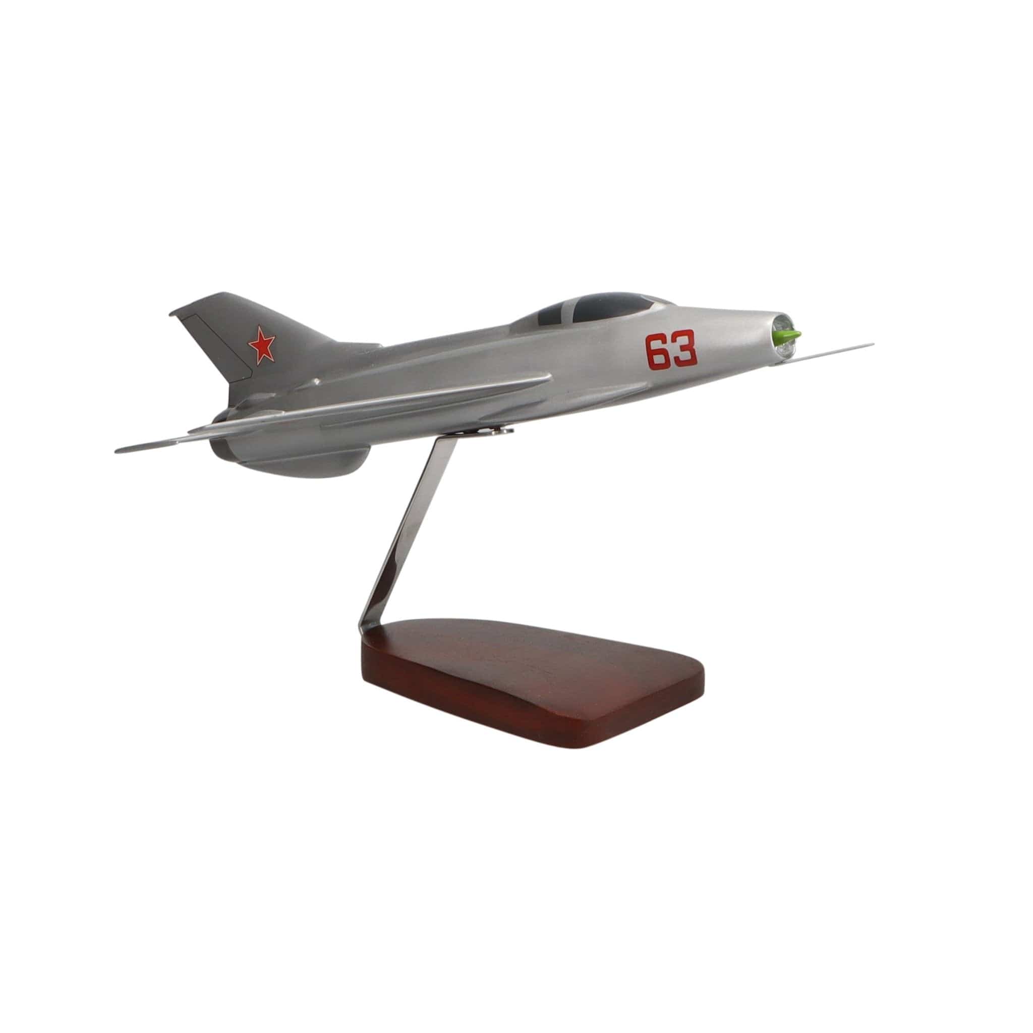 High Flying Models Aircraft Models Mikoyan-Gurevich MiG-21 Large Mahogany Model