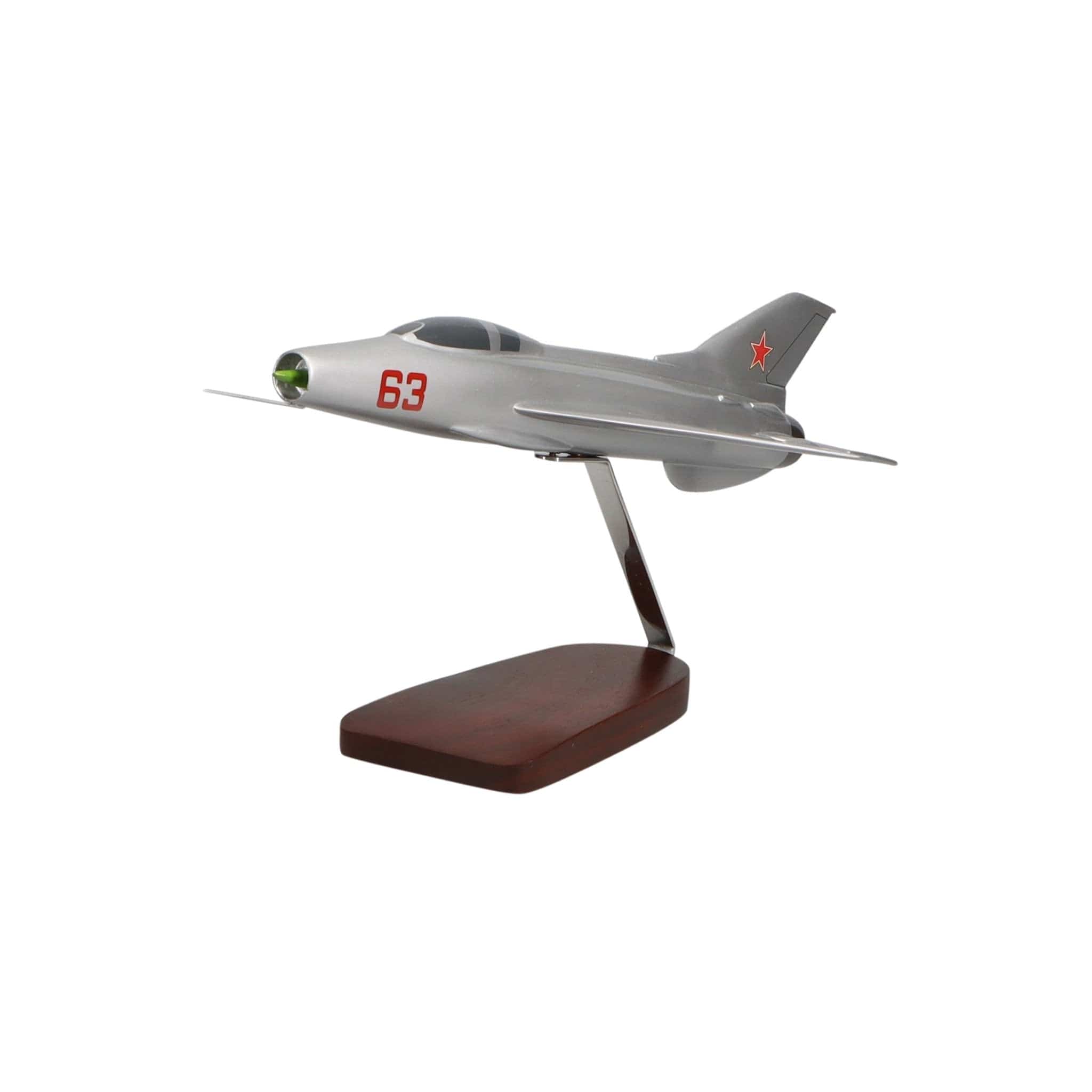 High Flying Models Aircraft Models Mikoyan-Gurevich MiG-21 Large Mahogany Model