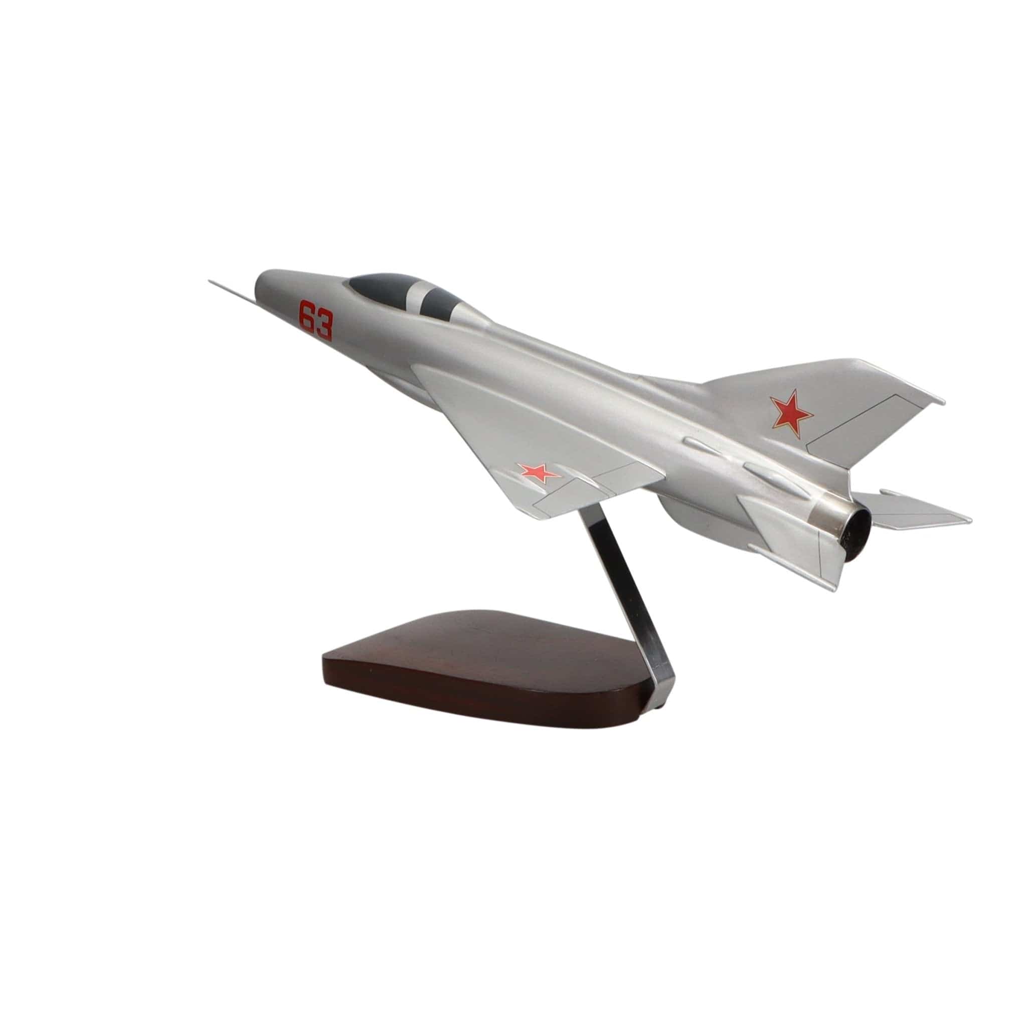 High Flying Models Aircraft Models Mikoyan-Gurevich MiG-21 Large Mahogany Model