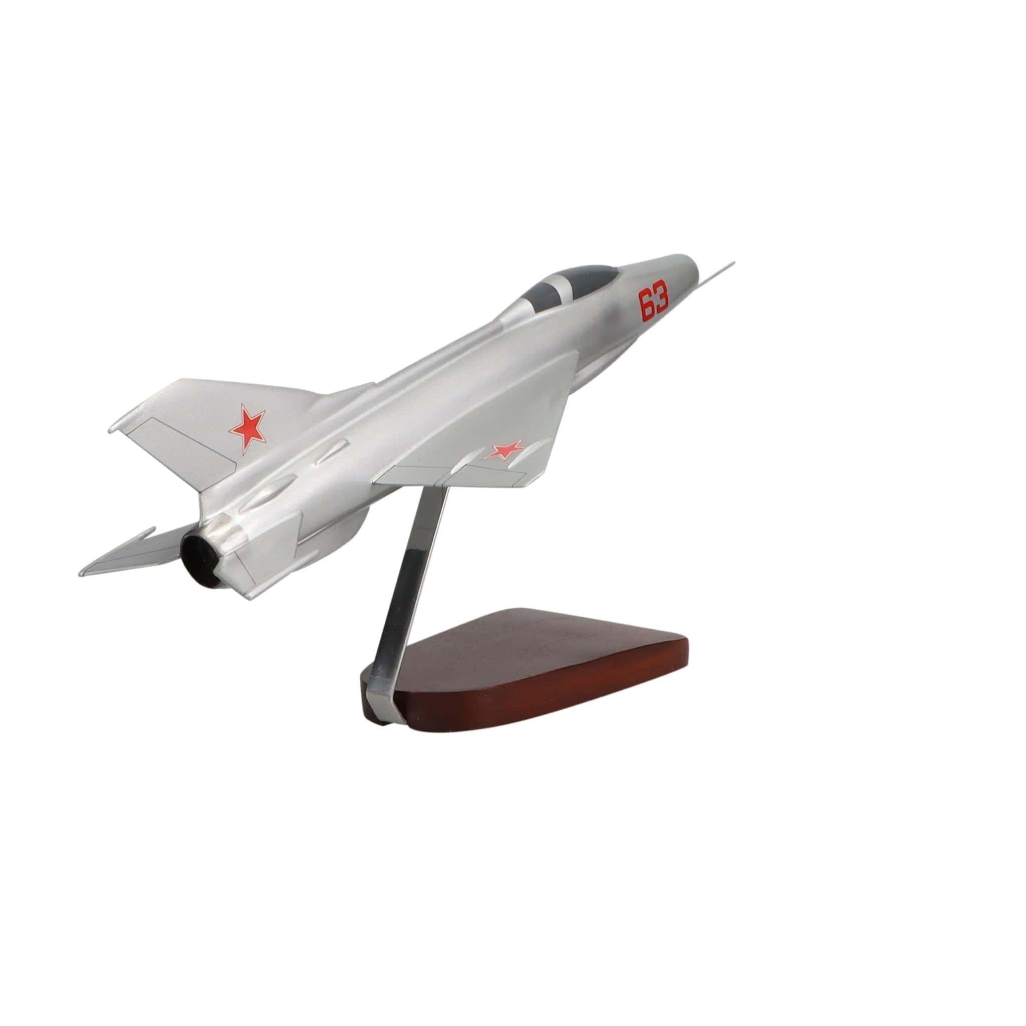 High Flying Models Aircraft Models Mikoyan-Gurevich MiG-21 Large Mahogany Model