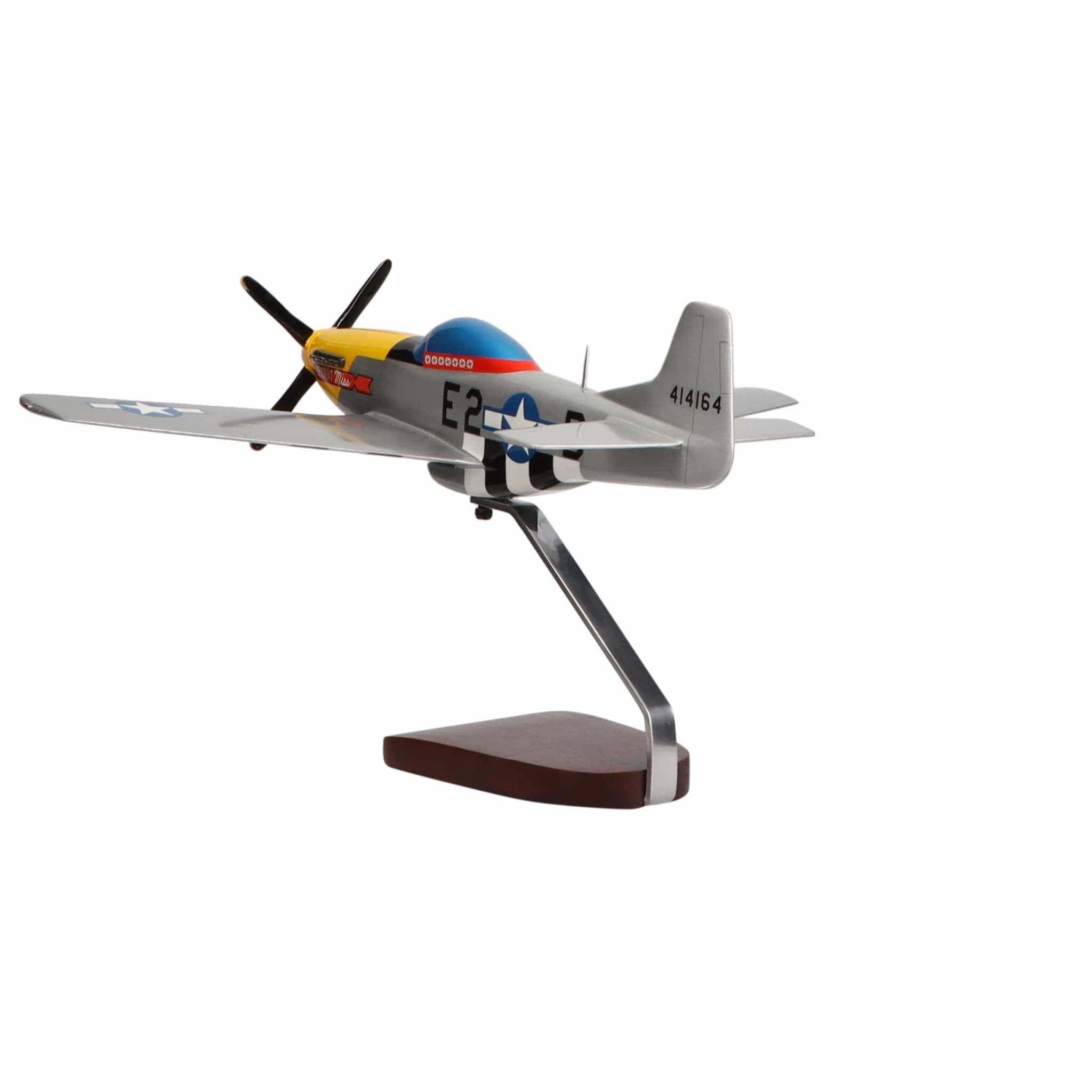 High Flying Models Aircraft Models North American P-51D Mustang "Detroit Miss" Large Mahogany Model