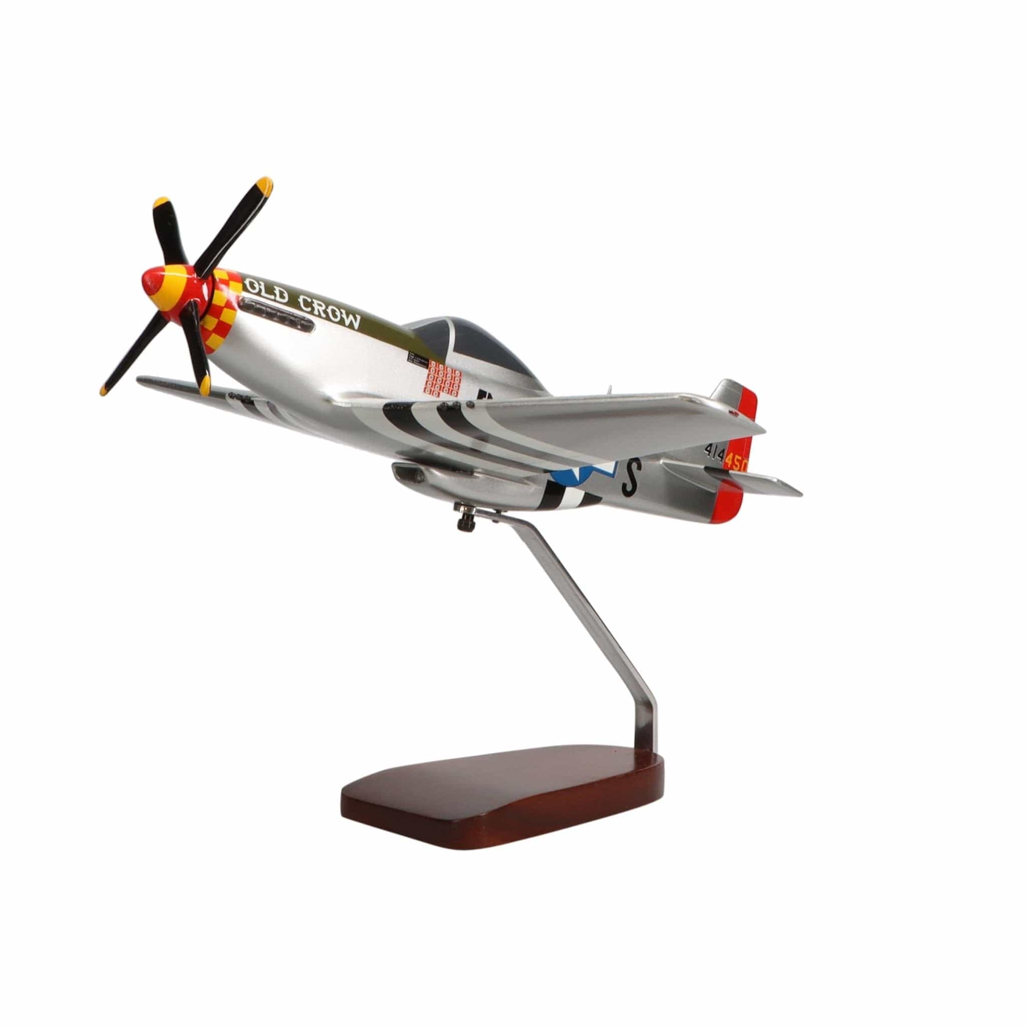 High Flying Models Aircraft Models North American P-51D Mustang "Old Crow" Large Mahogany Model