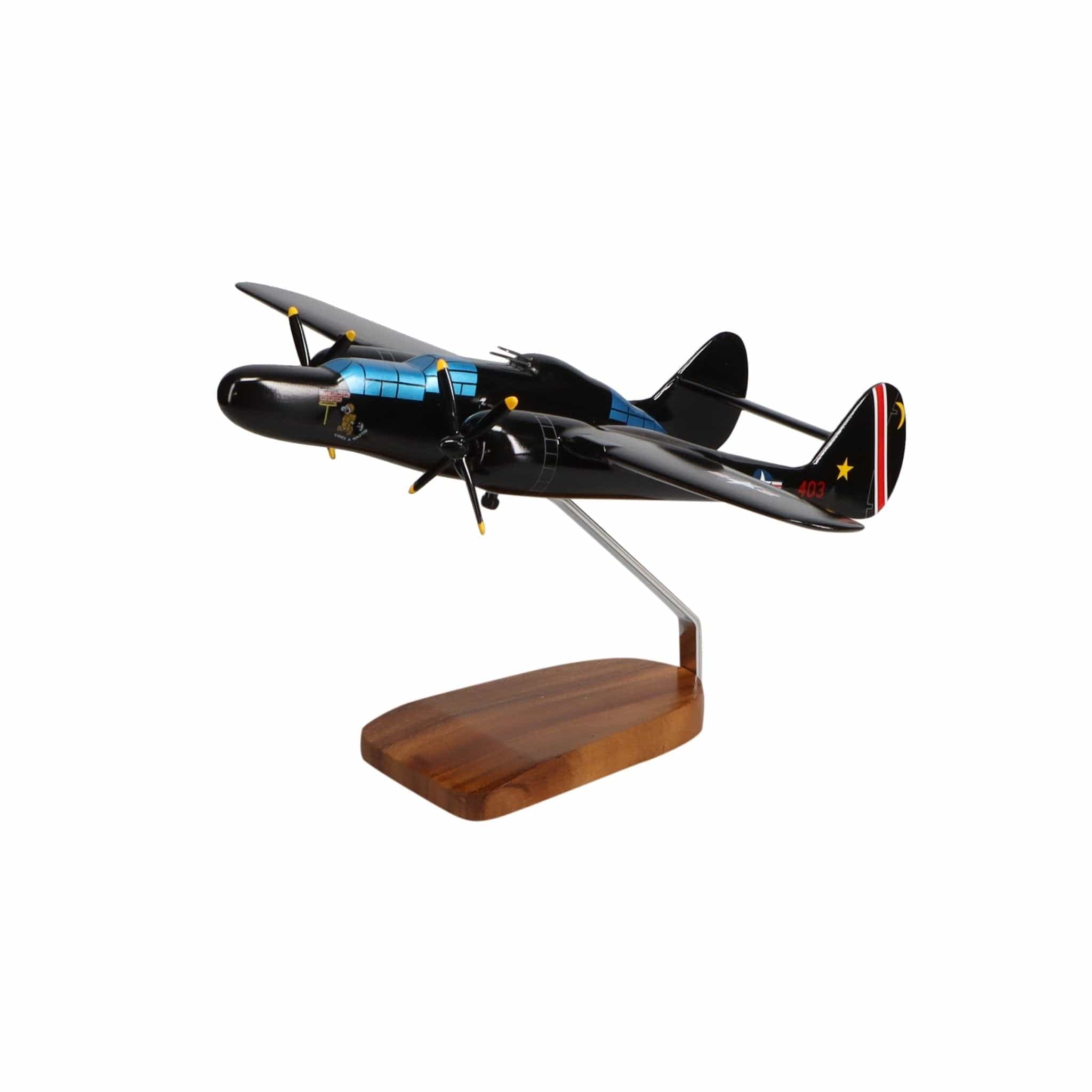 High Flying Models Aircraft Models Northrop P-61B Black Widow® Large Mahogany Model