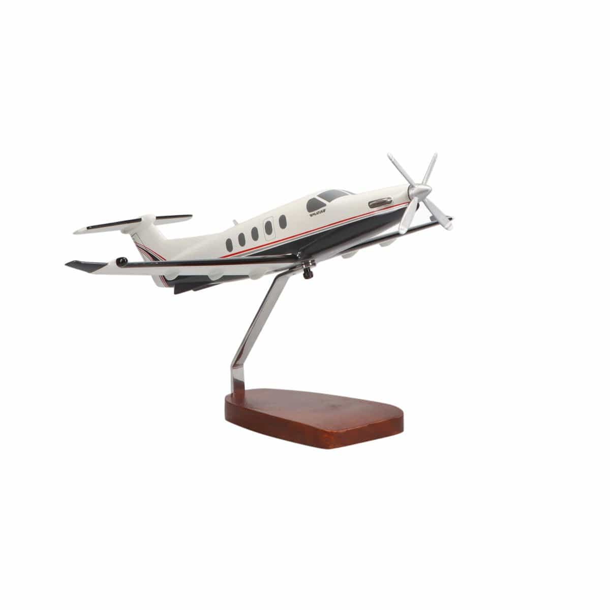 High Flying Models Aircraft Models Pilatus PC-12 NG Large Mahogany Model