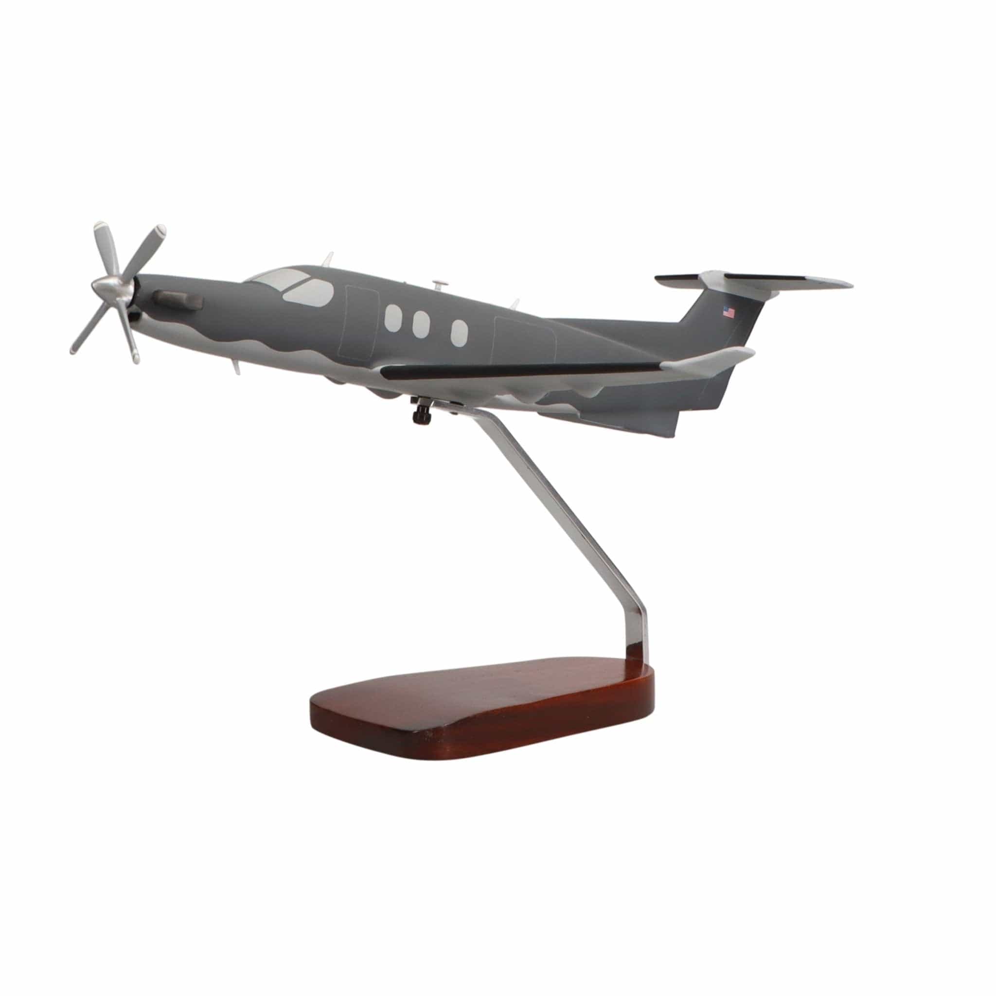 High Flying Models Aircraft Models Pilatus PC-12 U-28A Military Large Mahogany Model