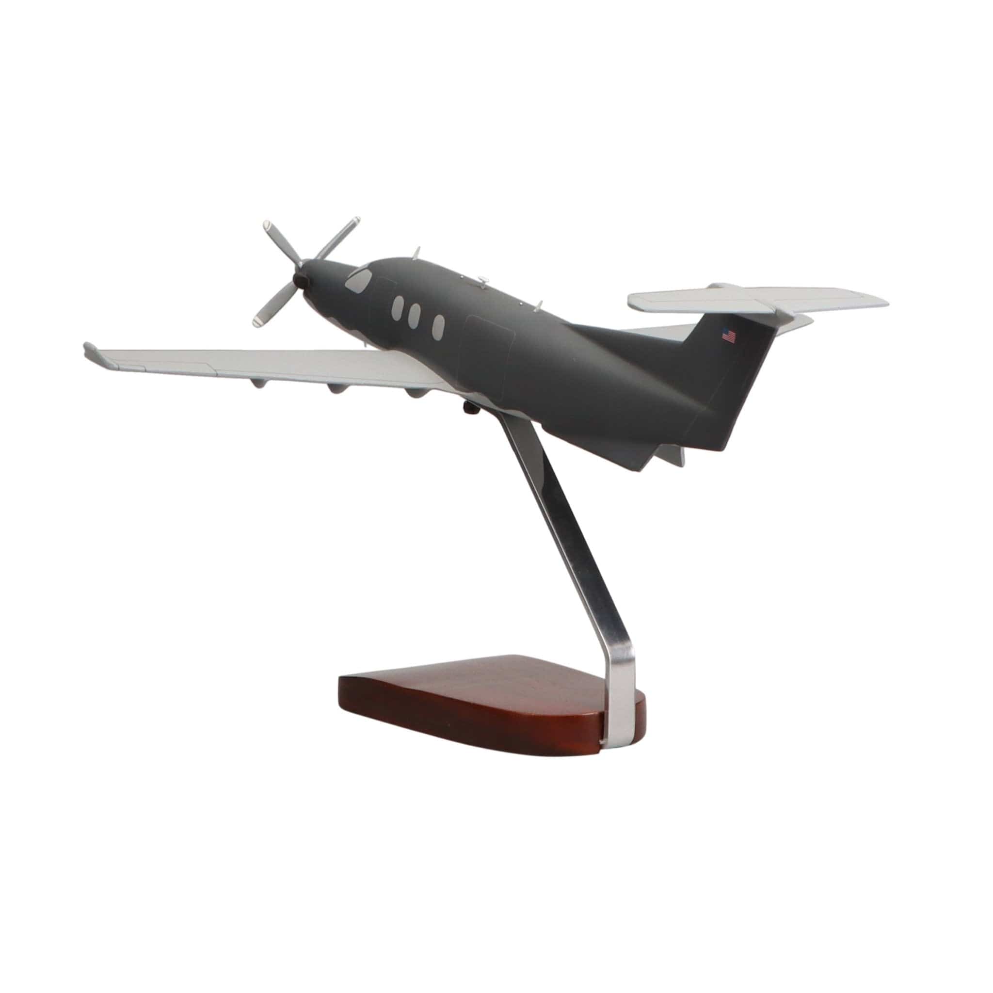 High Flying Models Aircraft Models Pilatus PC-12 U-28A Military Large Mahogany Model