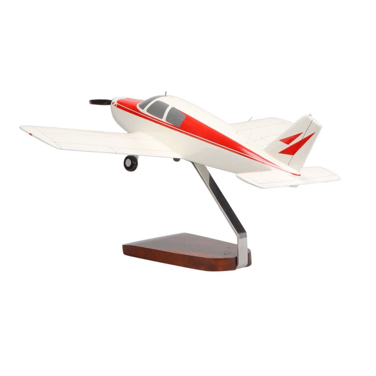 High Flying Models Aircraft Models Piper PA-28 Cherokee Large Mahogany Model