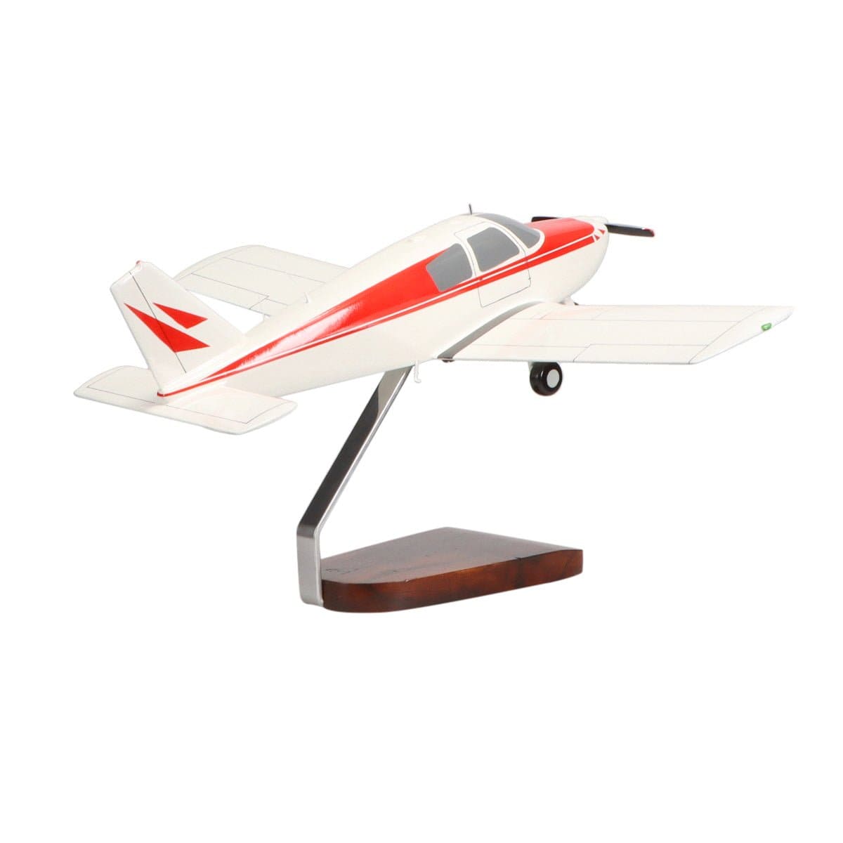 High Flying Models Aircraft Models Piper PA-28 Cherokee Large Mahogany Model