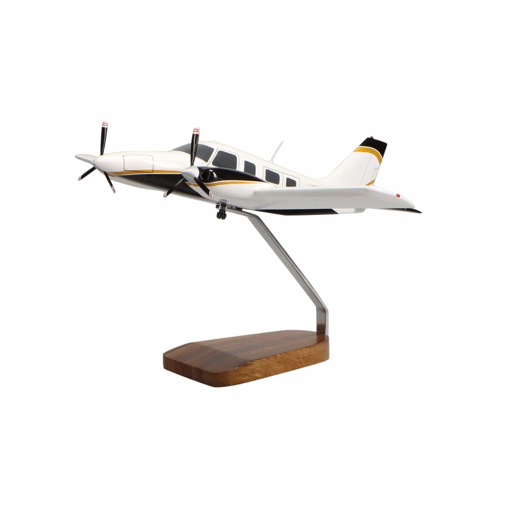 High Flying Models Aircraft Models Piper PA-34 Seneca Large Mahogany Model