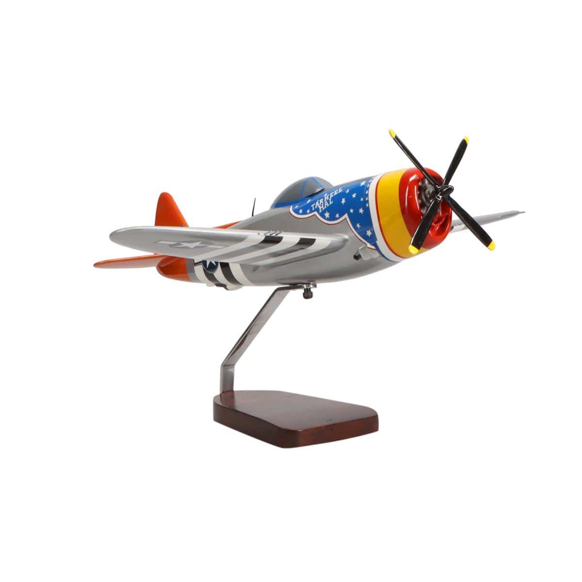 High Flying Models Aircraft Models Republic P-47 Thunderbolt® (Tarheel Hal) Large Mahogany Model