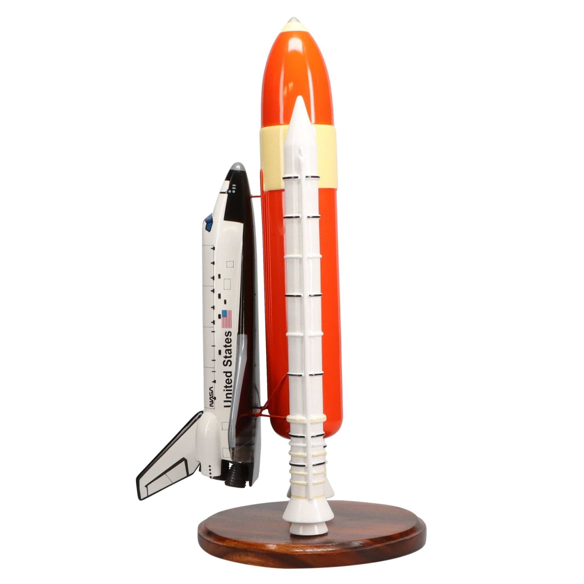 High Flying Models Aircraft Models Space Shuttle Discovery with Booster Large Mahogany Model