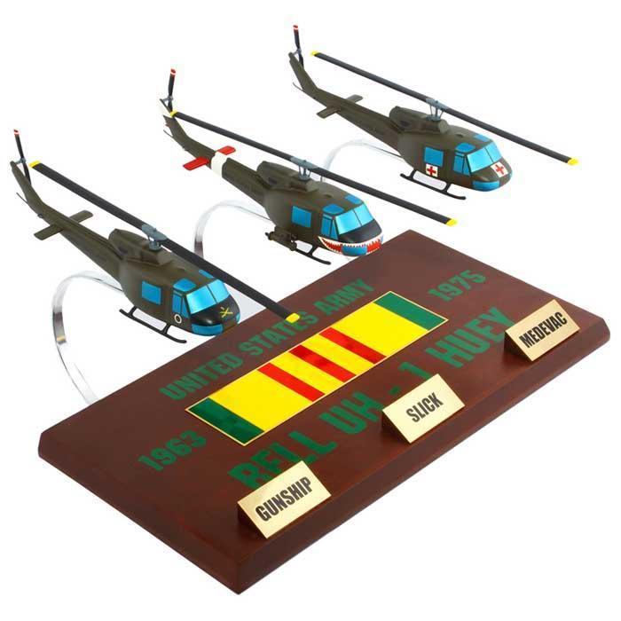 Toys and Models Corporation Aircraft Models Vietnam Huey Collection Mahogany Model