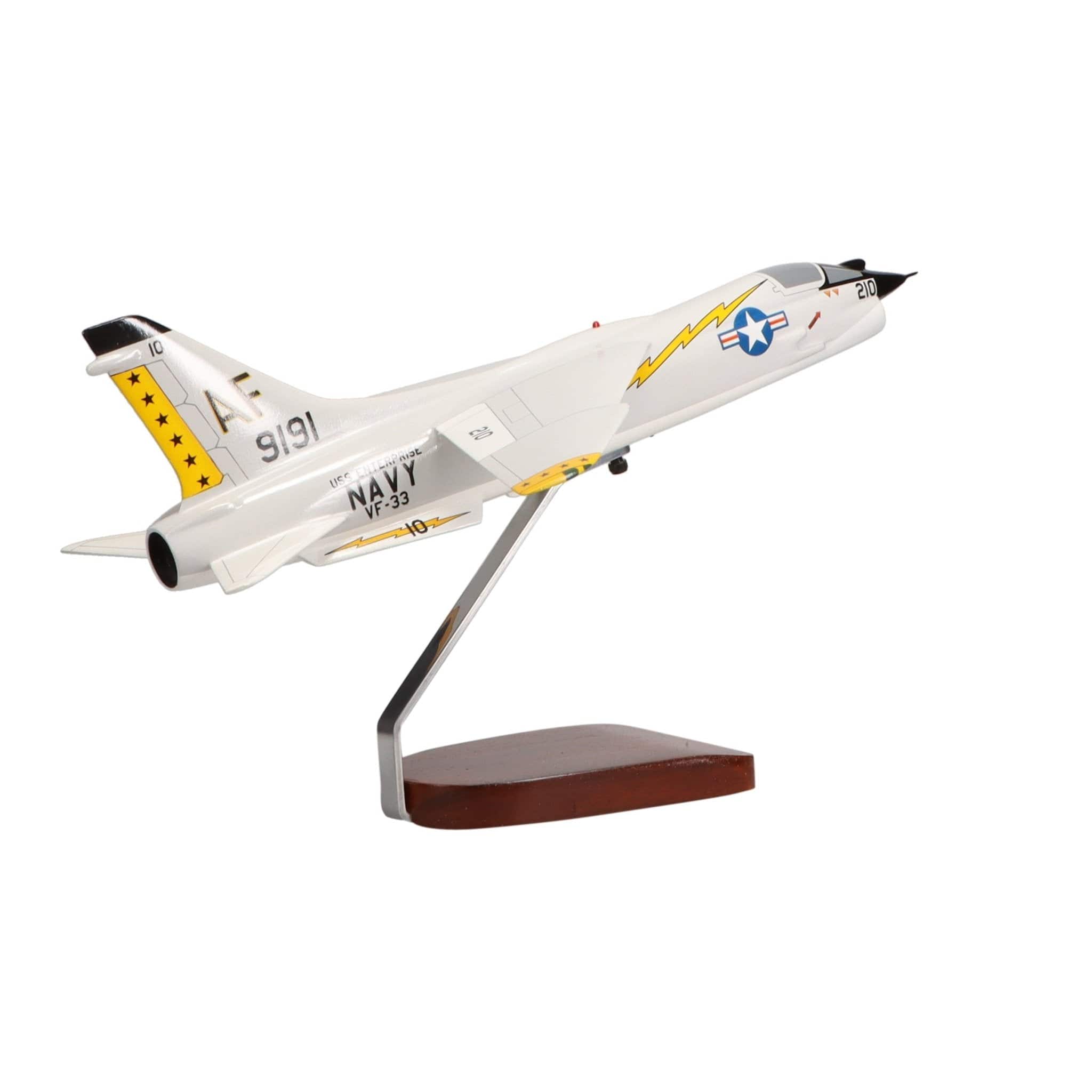 High Flying Models Aircraft Models Vought F-8 Crusader™ Large Mahogany Model