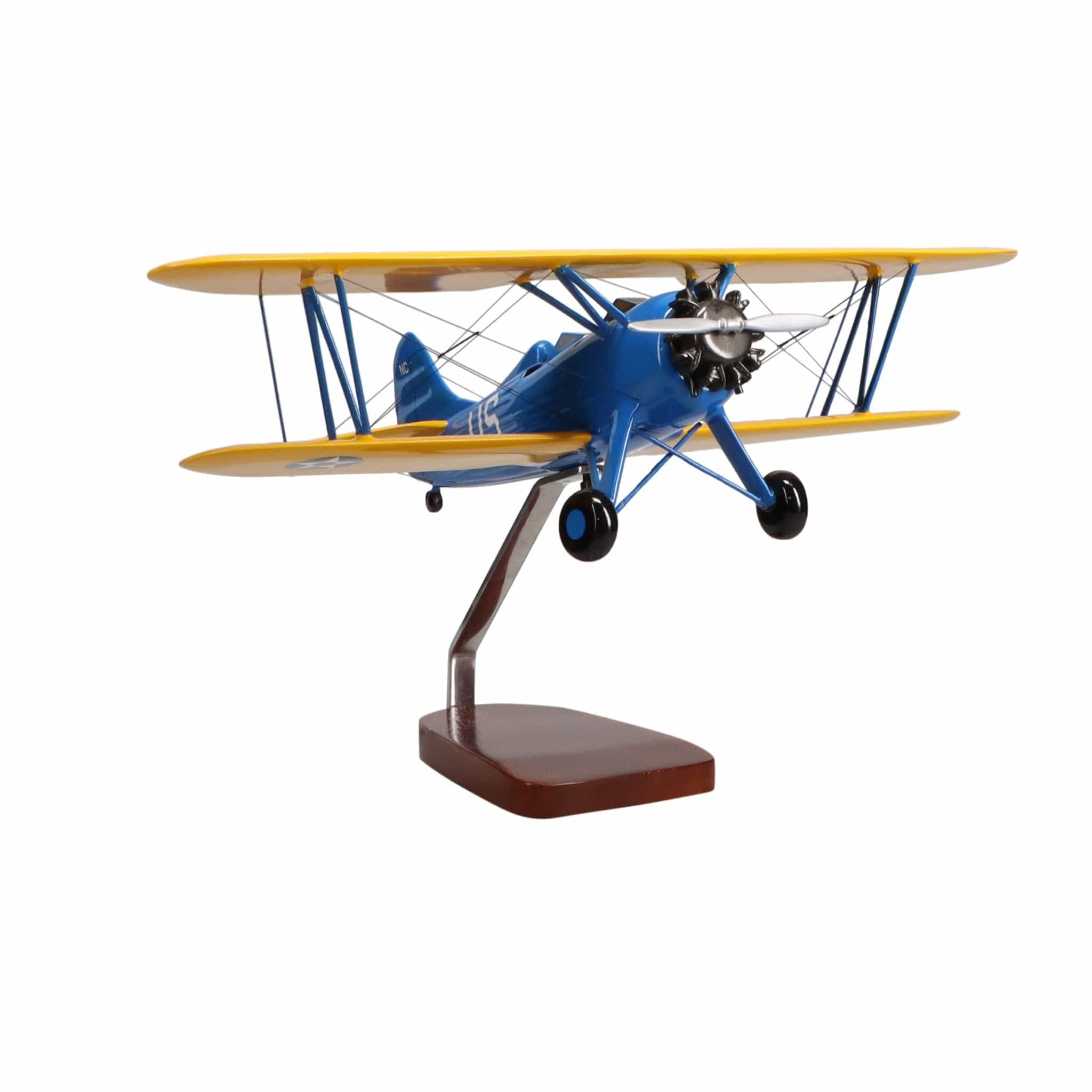 High Flying Models Aircraft Models Waco Aircraft Company UPF-7 (Military) Large Mahogany Model