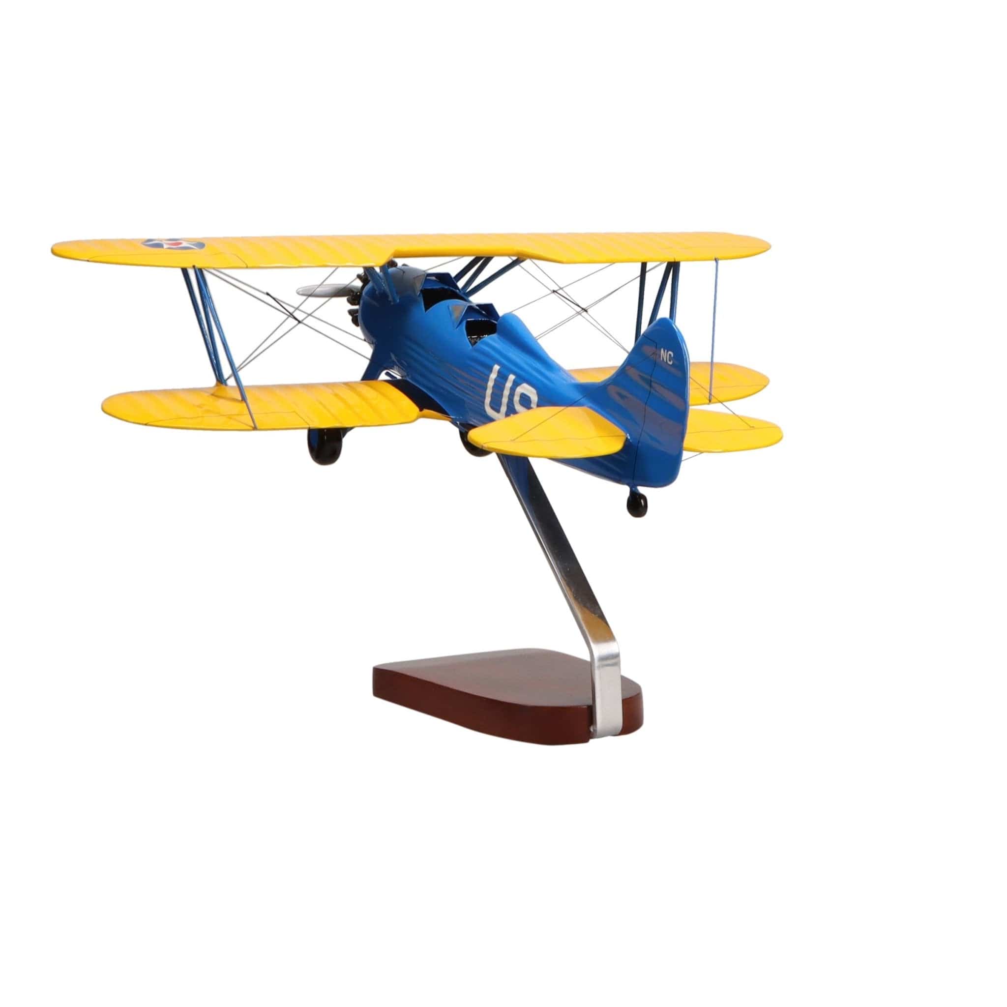 High Flying Models Aircraft Models Waco Aircraft Company UPF-7 (Military) Large Mahogany Model