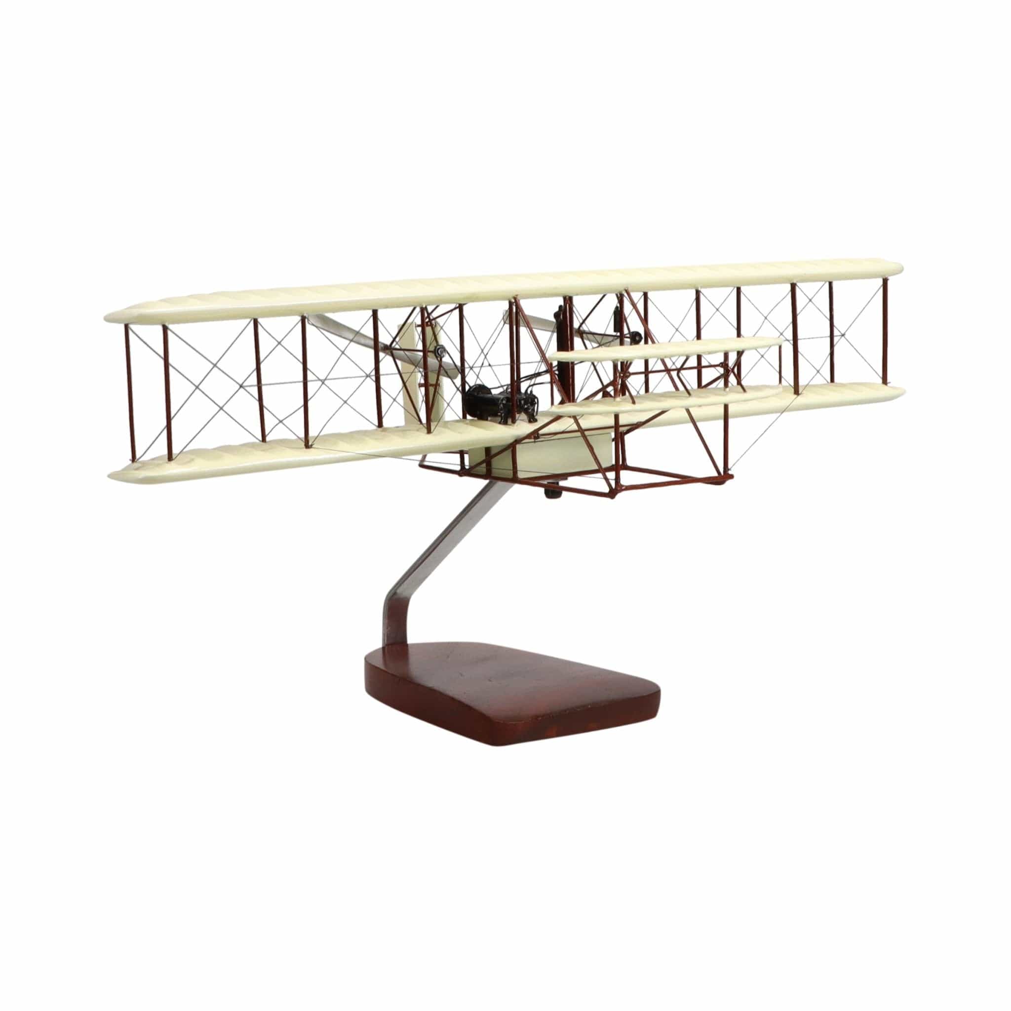 High Flying Models Aircraft Models Wright Flyer "Orville and Wilbur Wright" Large Mahogany Model