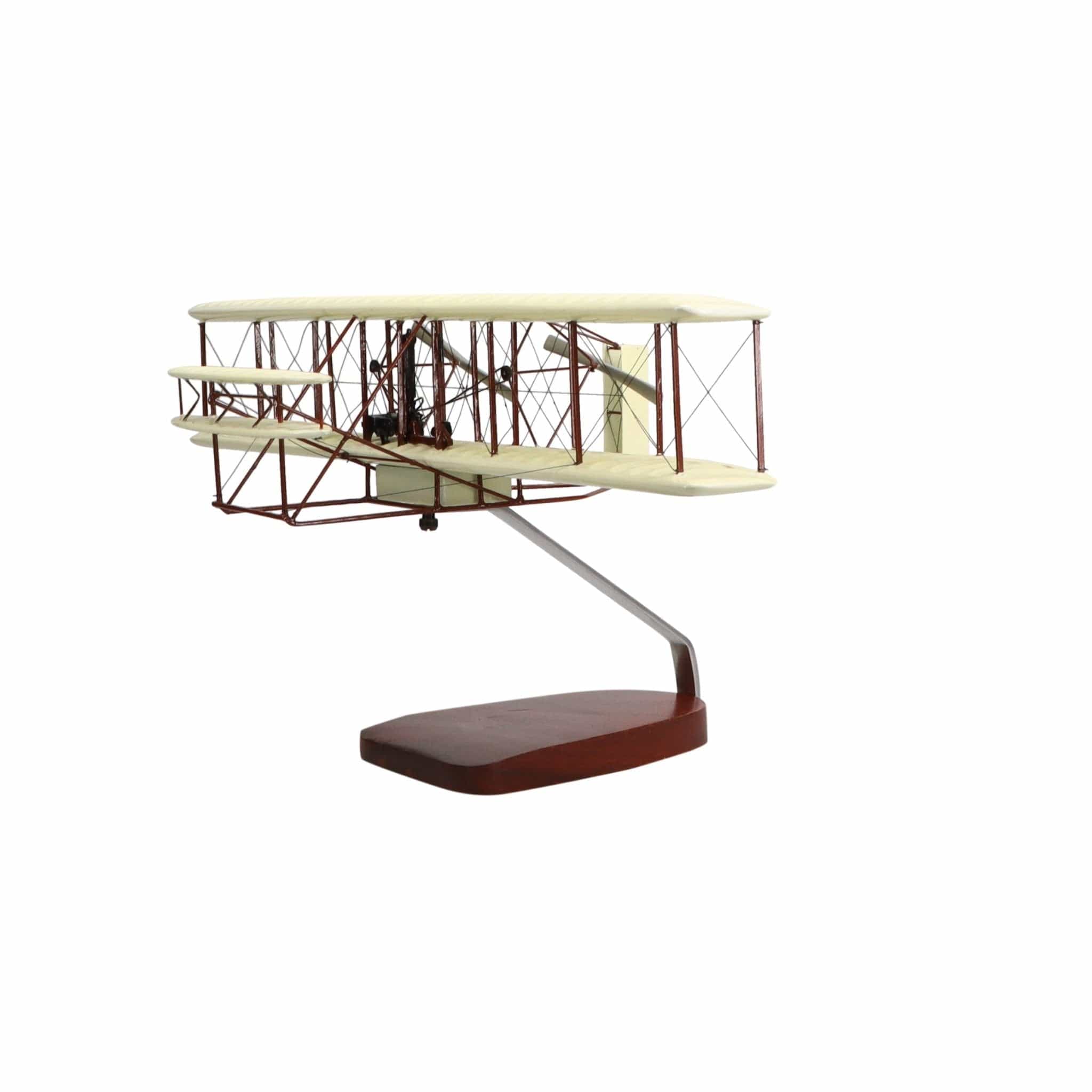 High Flying Models Aircraft Models Wright Flyer "Orville and Wilbur Wright" Large Mahogany Model