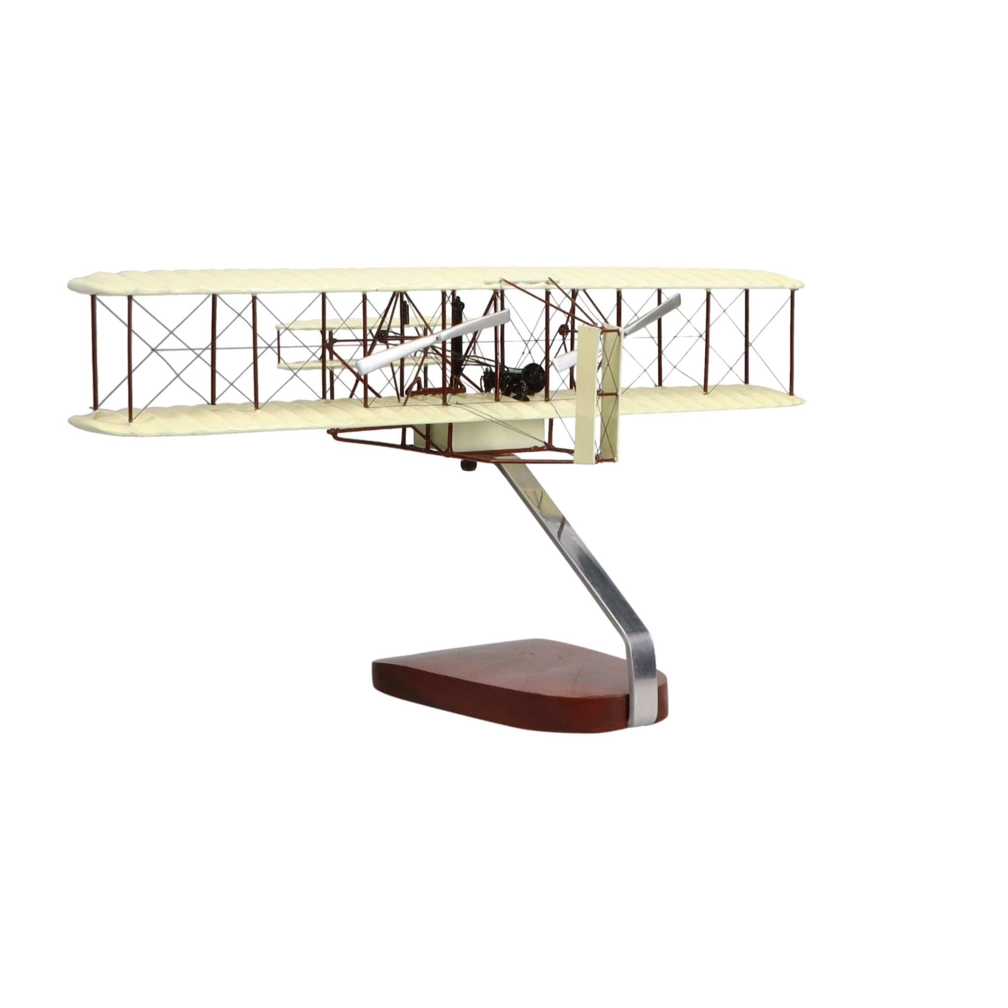 High Flying Models Aircraft Models Wright Flyer "Orville and Wilbur Wright" Large Mahogany Model