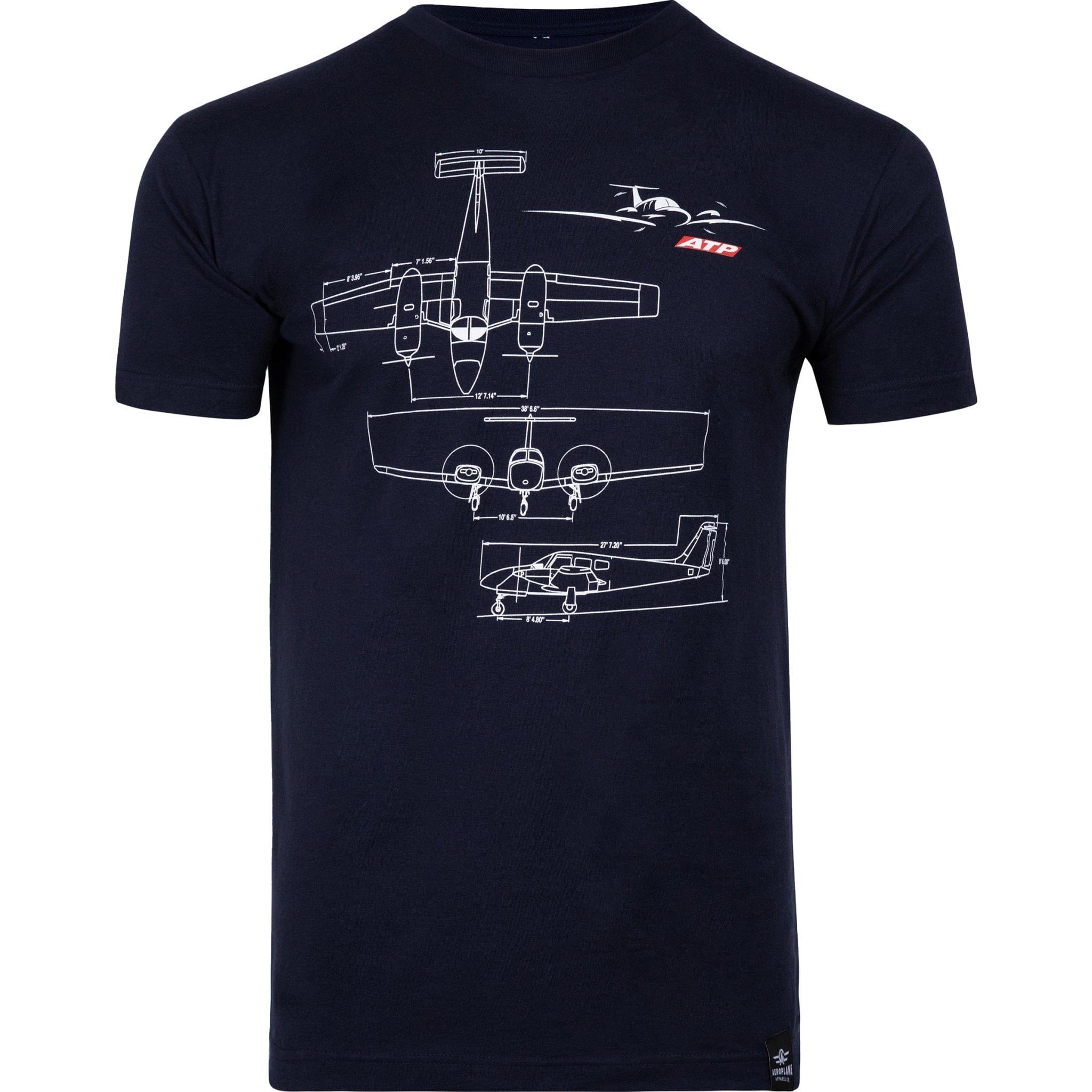 Airline Transport Professionals Airline Transport Professionals Small / Navy ATP Schematics T-Shirt