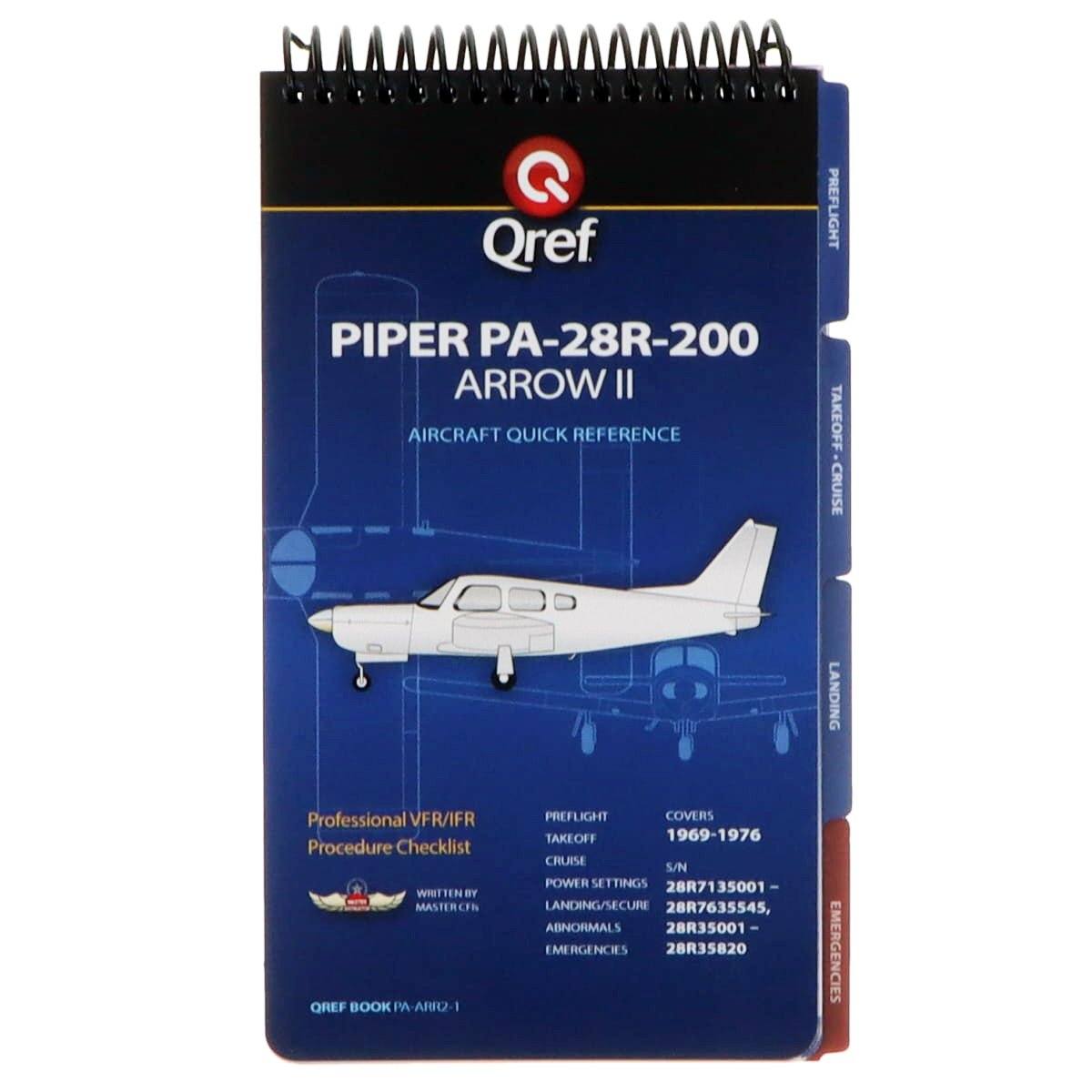 Qref Aviation Checklists Piper Arrow II PA-28R-200 (1969-76) Qref Book Checklist